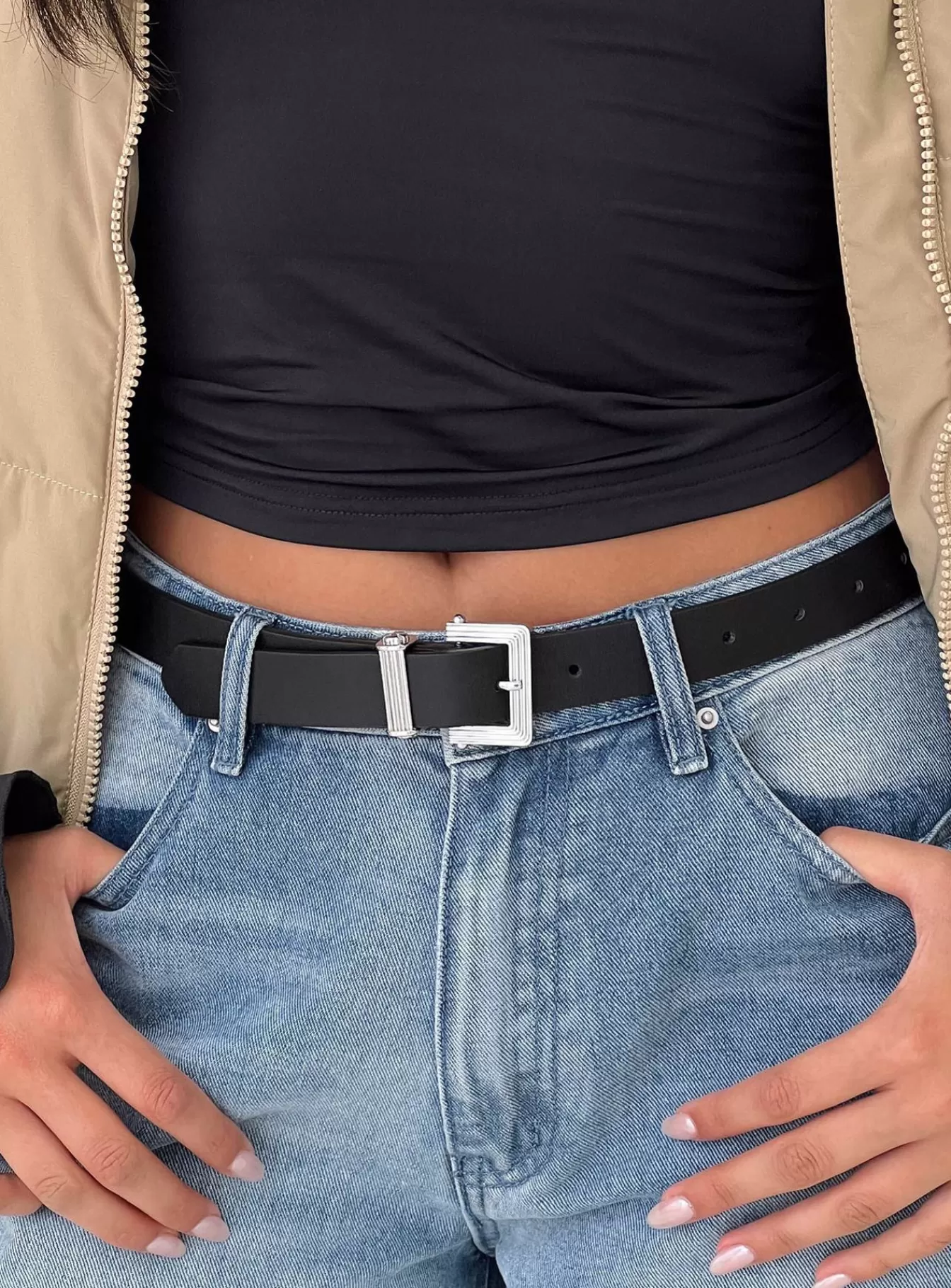Princess Polly Lower Impact | Malter Belt Black