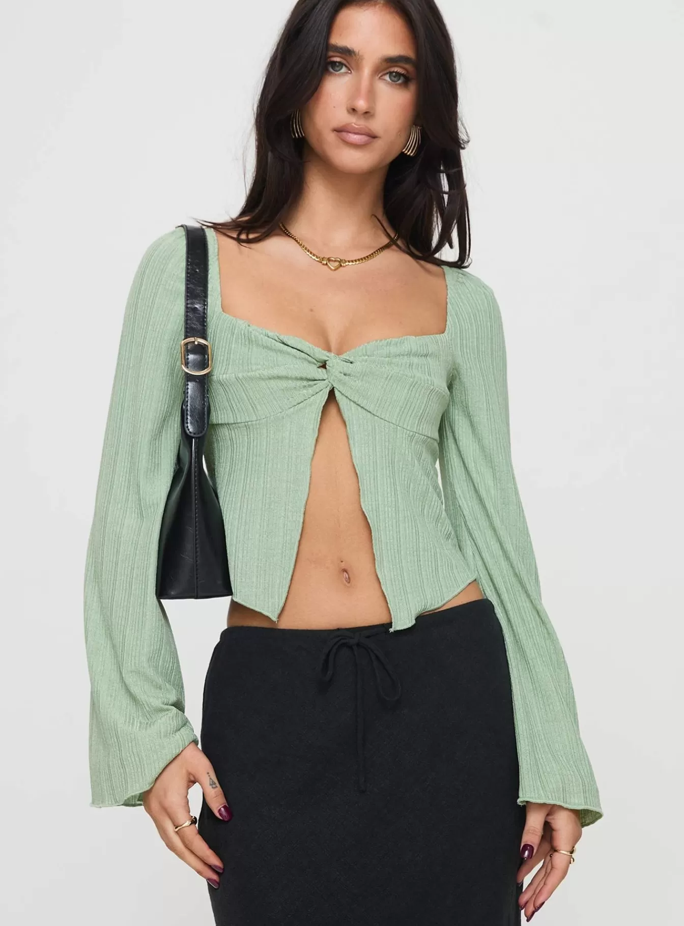 Princess Polly Spring Tops | Mani Long Sleeve Top Green