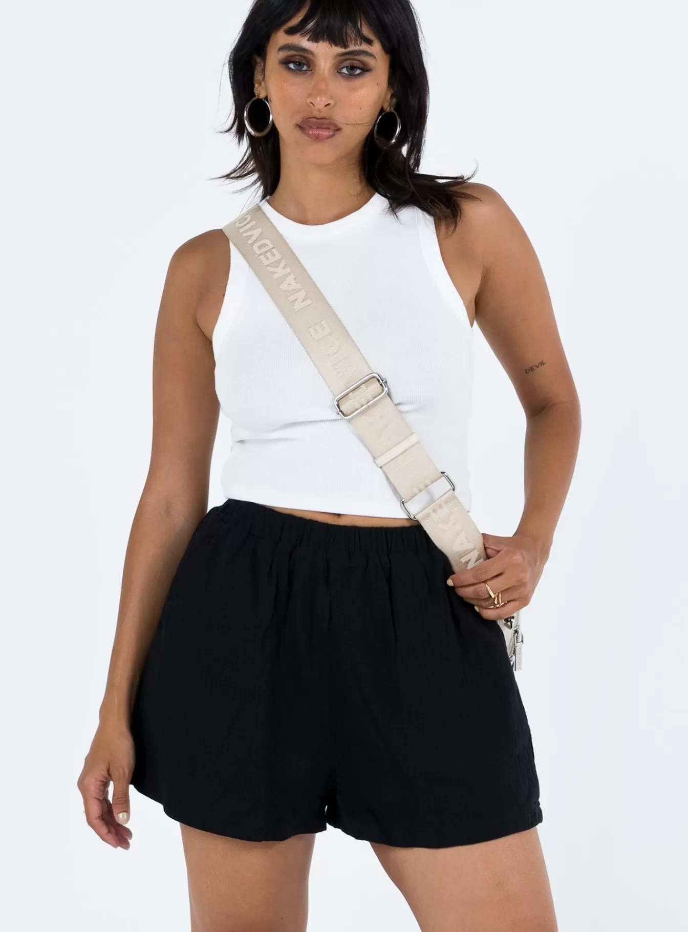 Princess Polly Shorts | Mateo Shorts Black