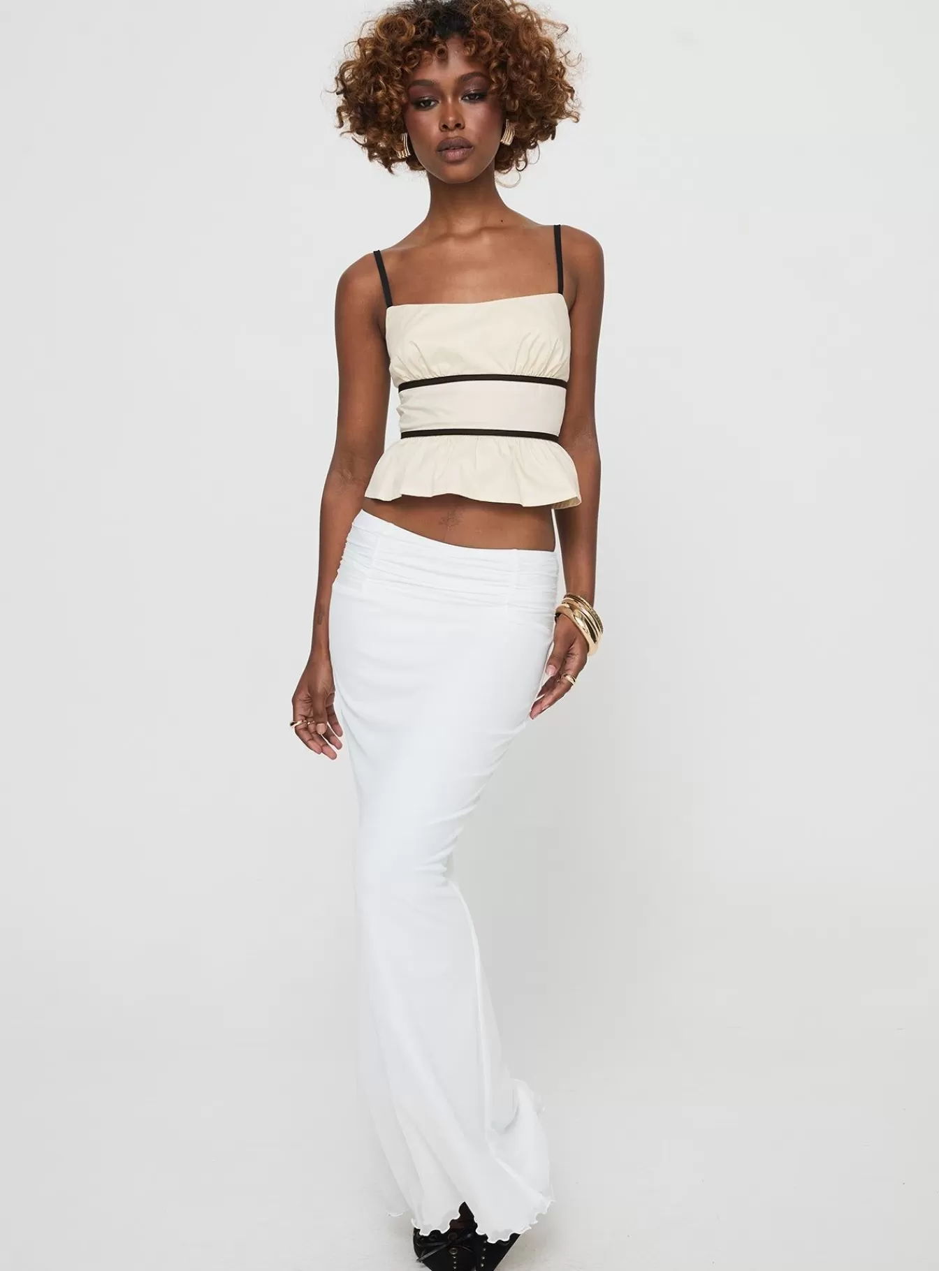 Princess Polly Skirts | Meredith Maxi Skirt White