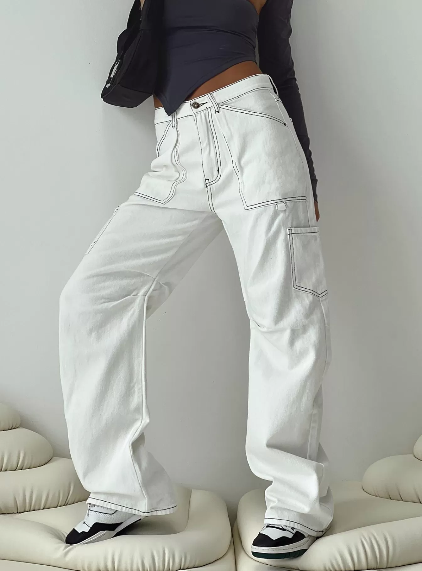 Princess Polly Jeans | Miami Vice Pants White