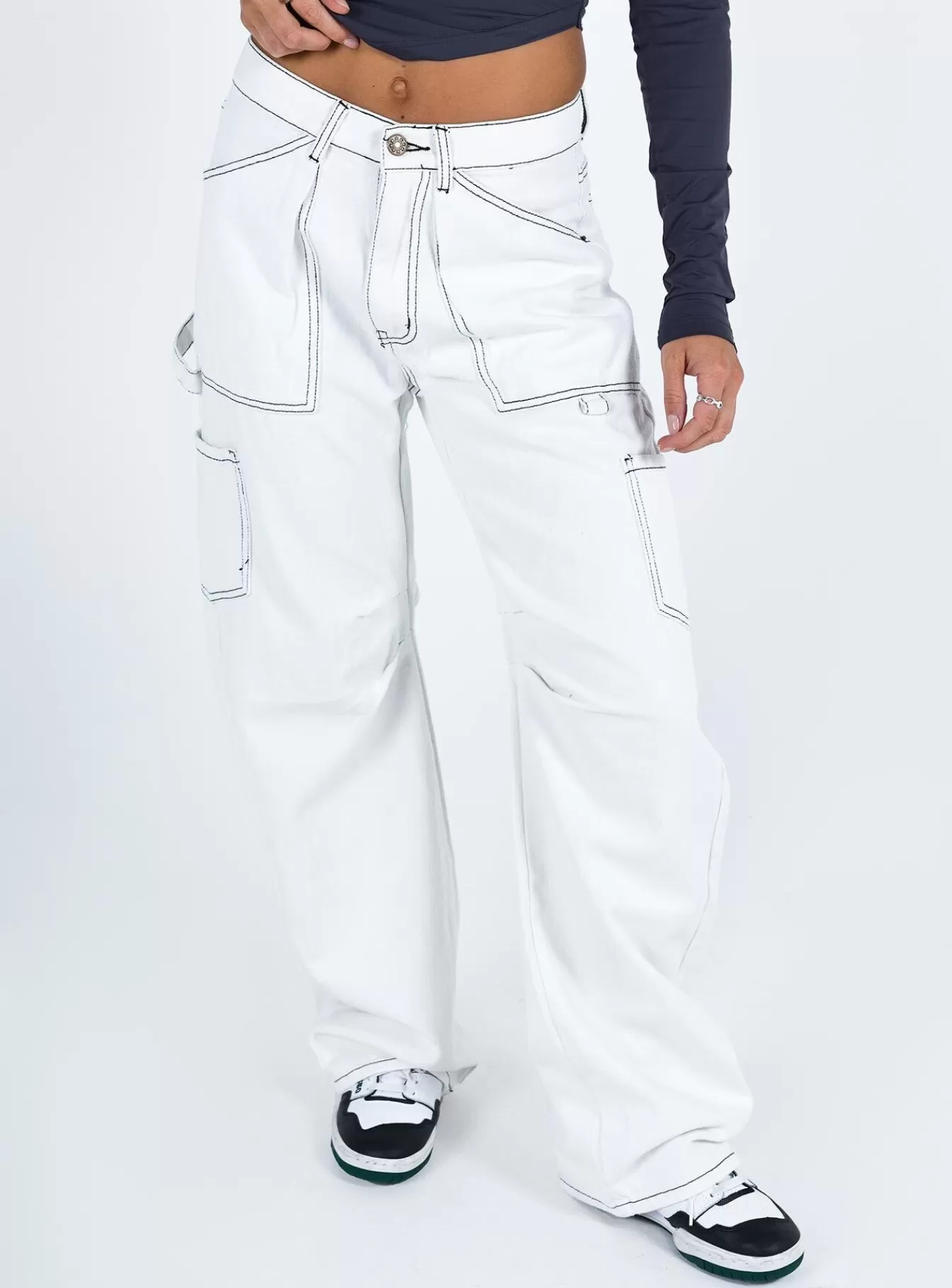 Princess Polly Jeans | Miami Vice Pants White