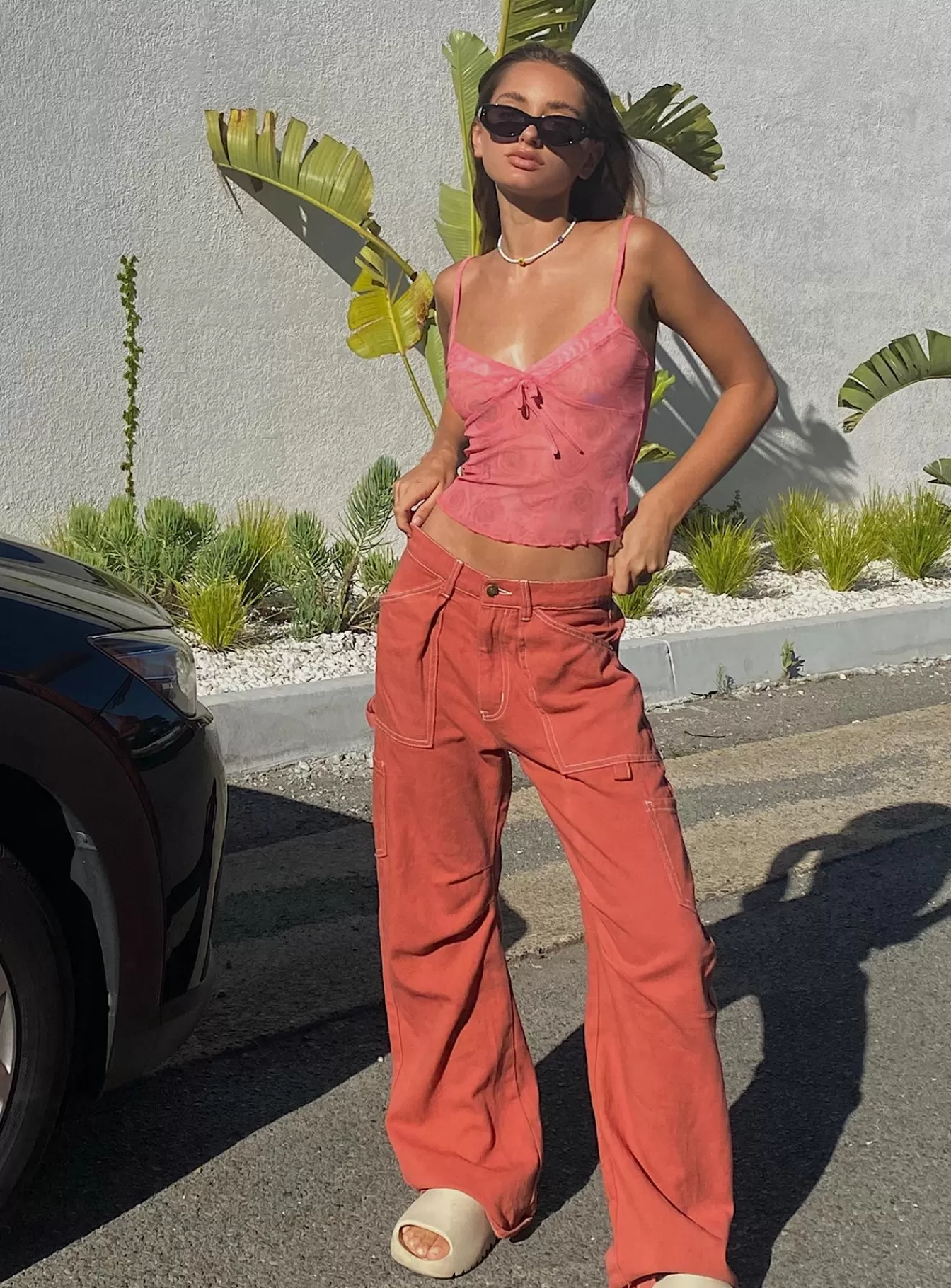Princess Polly Jeans | Miami Vice Pants Red