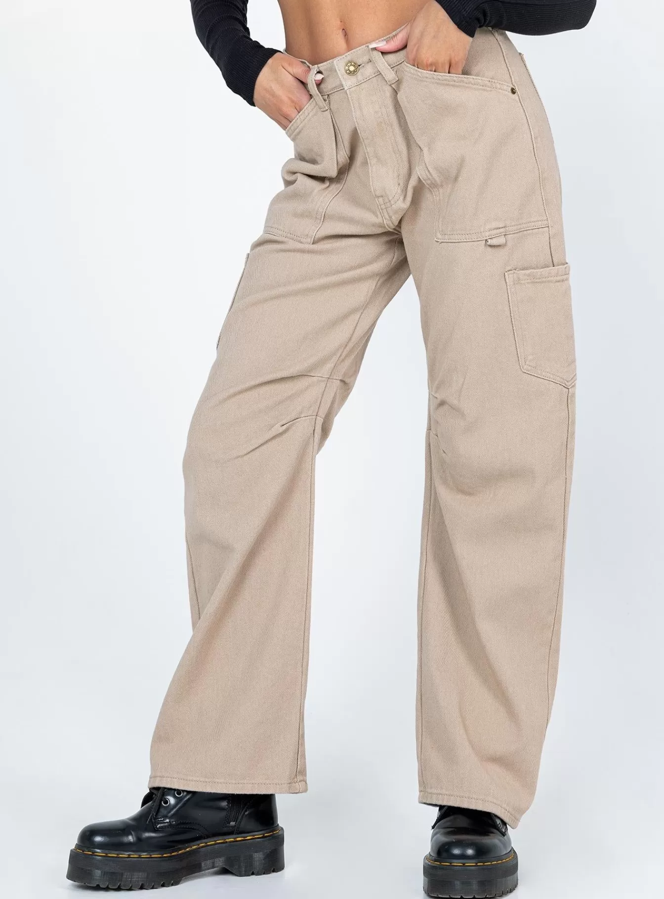 Princess Polly Jeans | Miami Vice Pants Beige