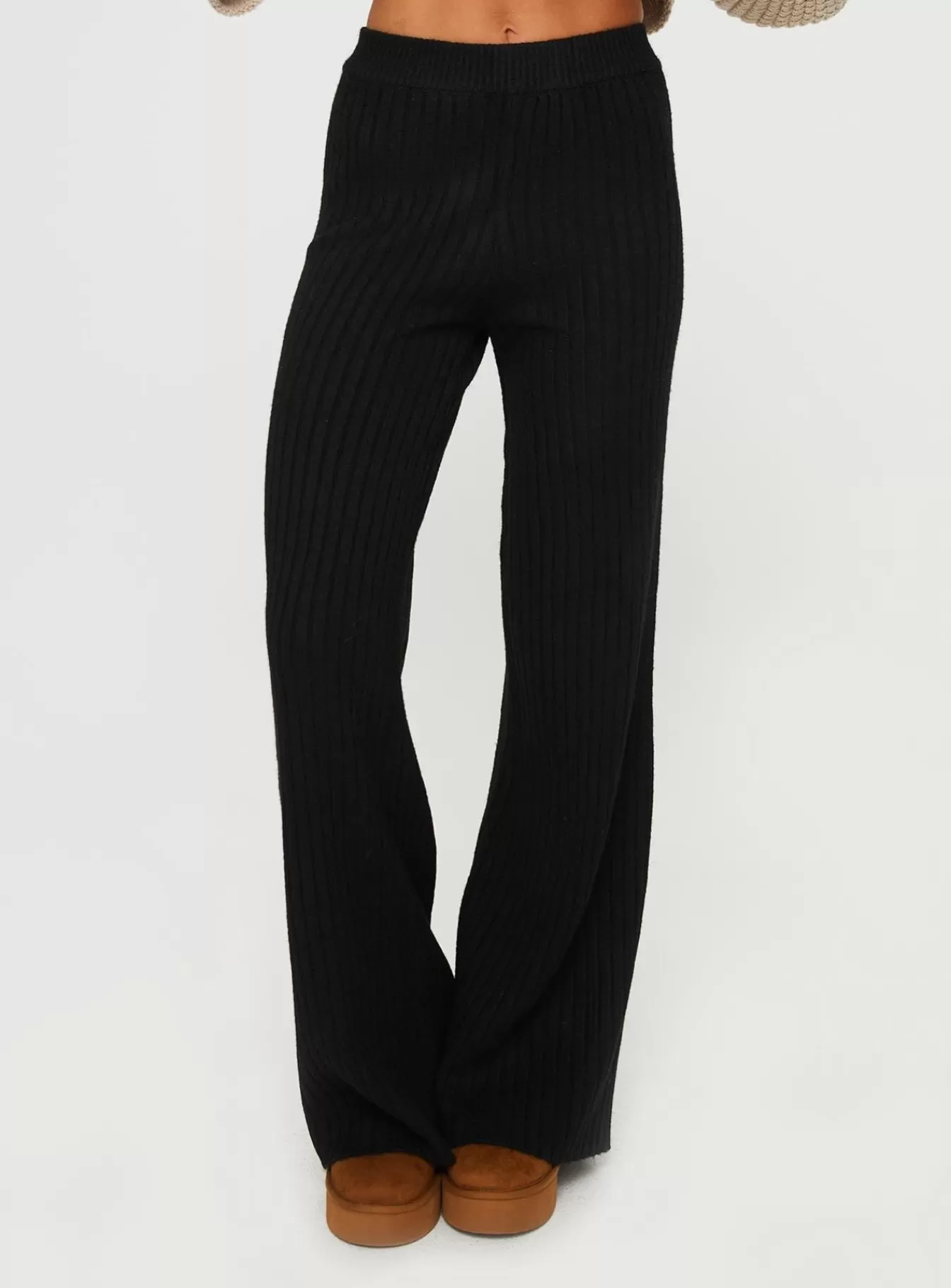 Princess Polly Pants | Montana Knit Pants Black