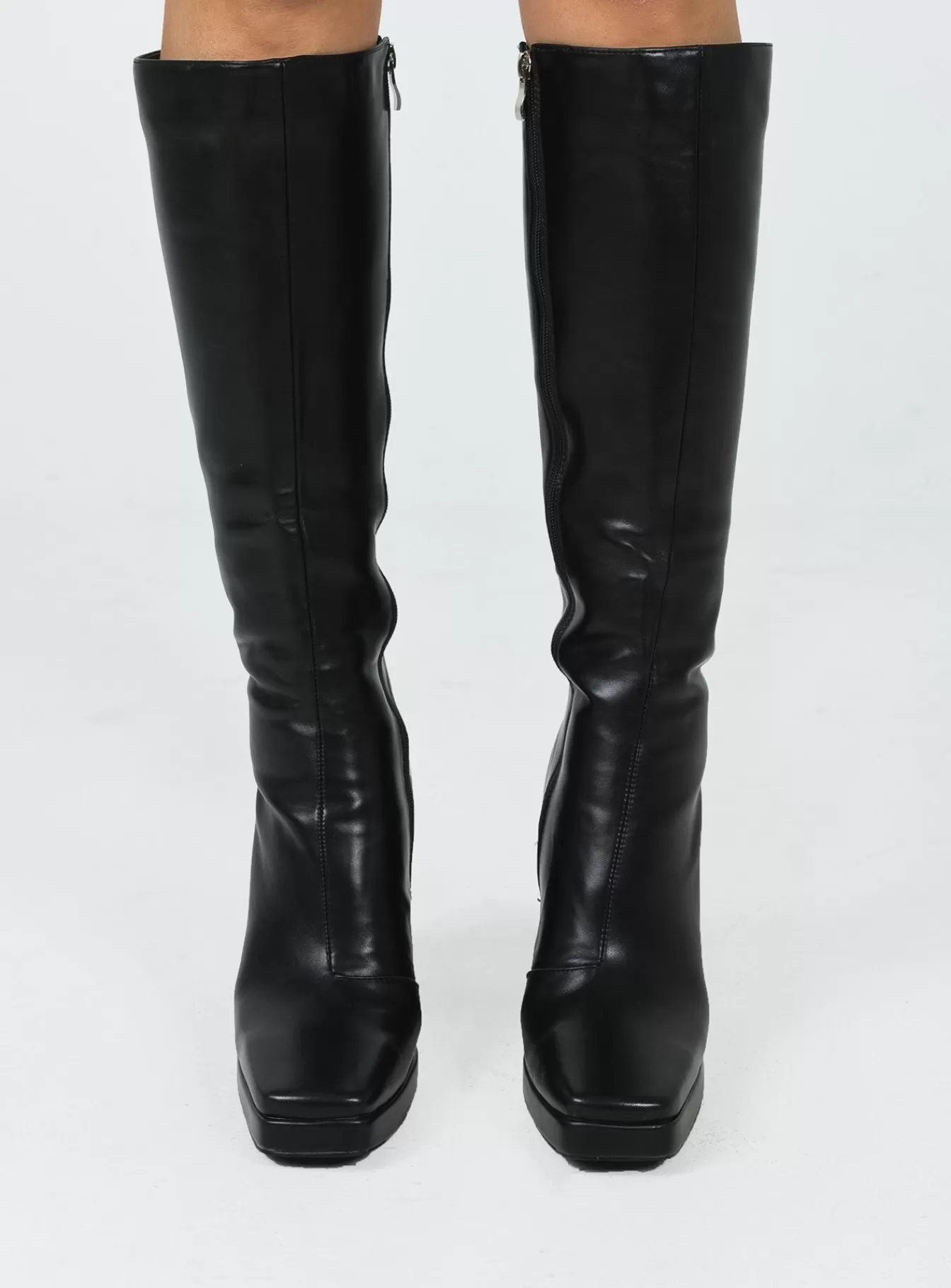 Princess Polly Boots | Montgomery Boots Matte Black