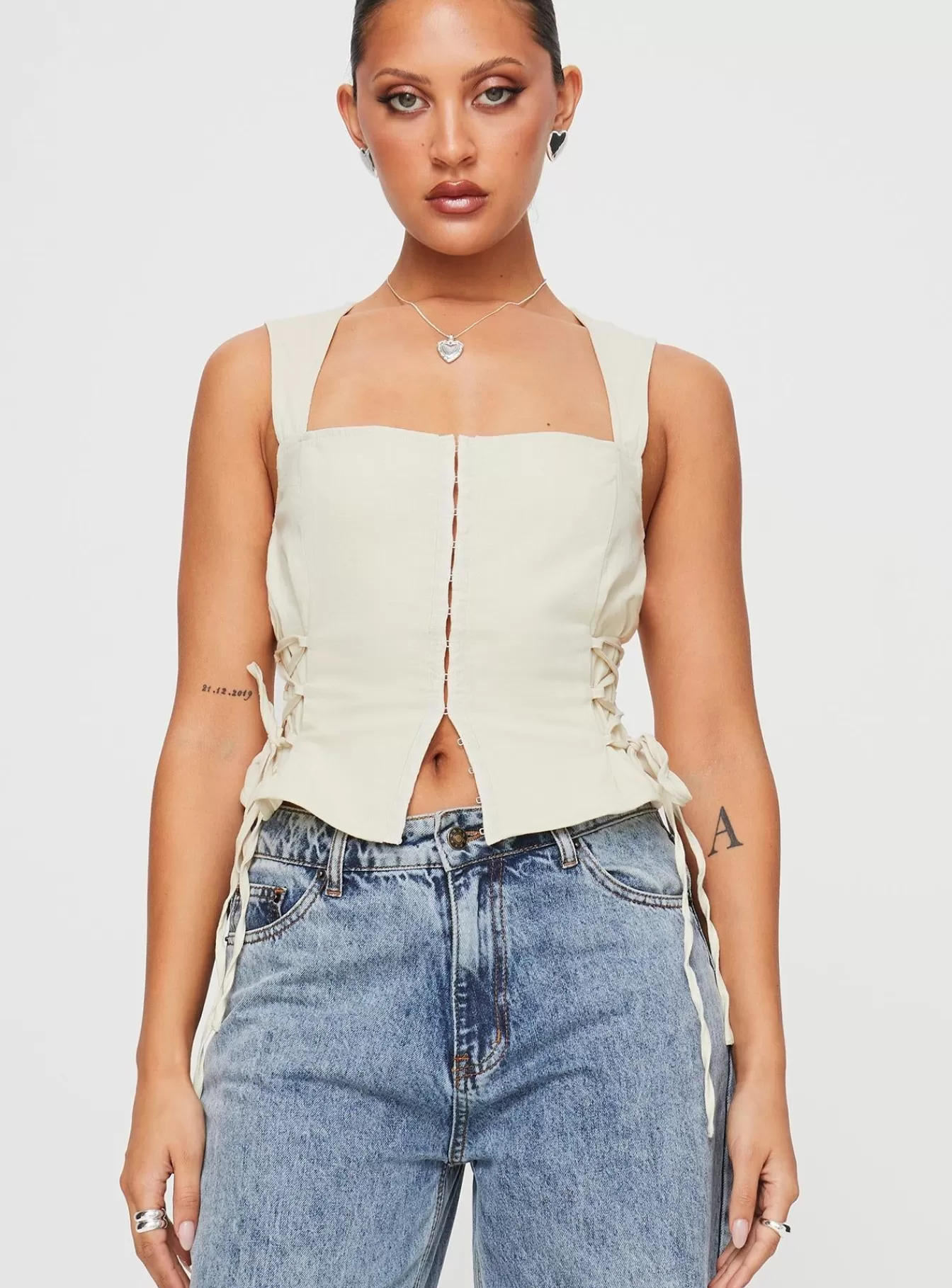 Princess Polly Crop Tops | Myrin Top Beige