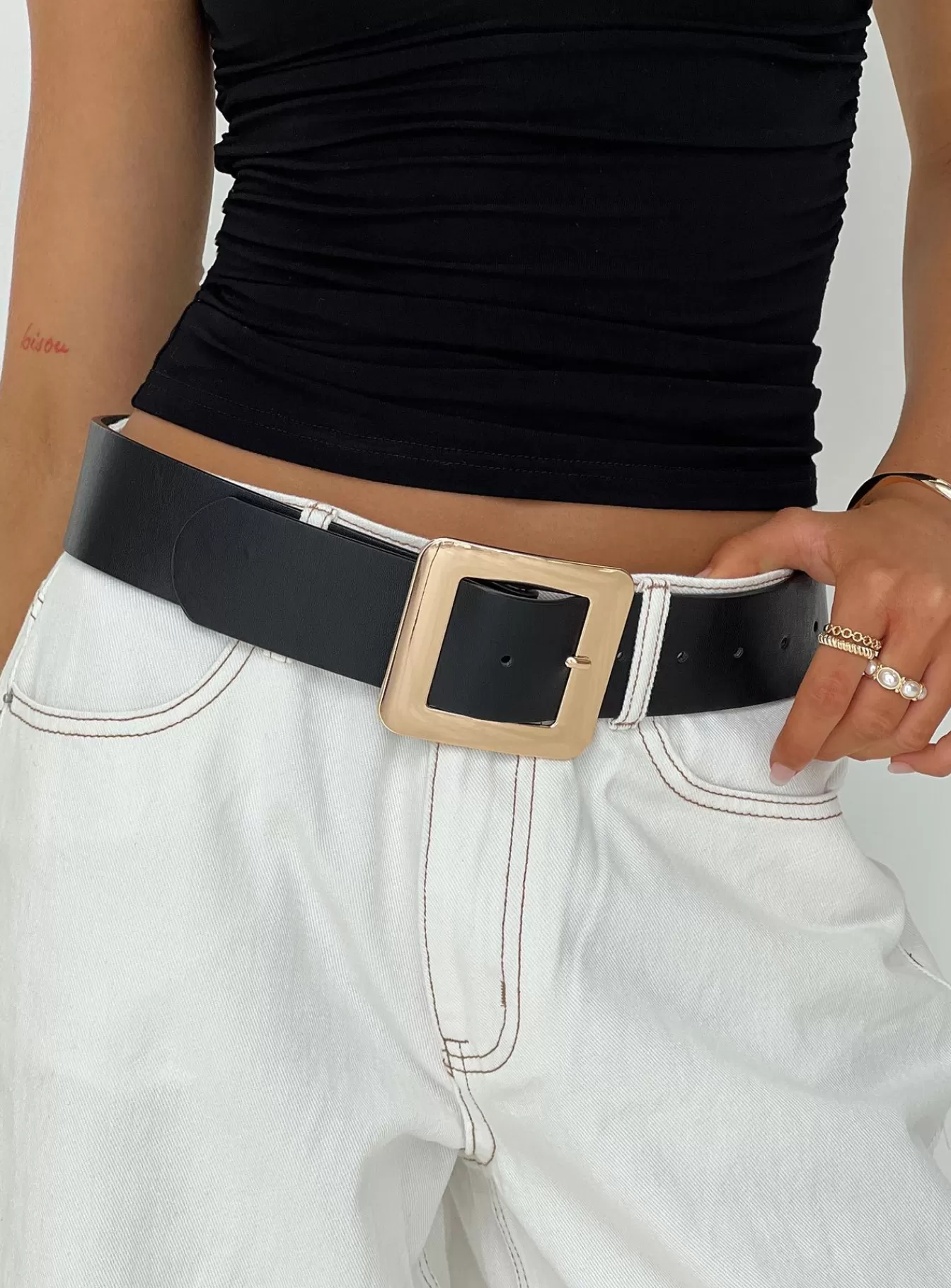 Princess Polly Lower Impact | Niklaus Belt Black