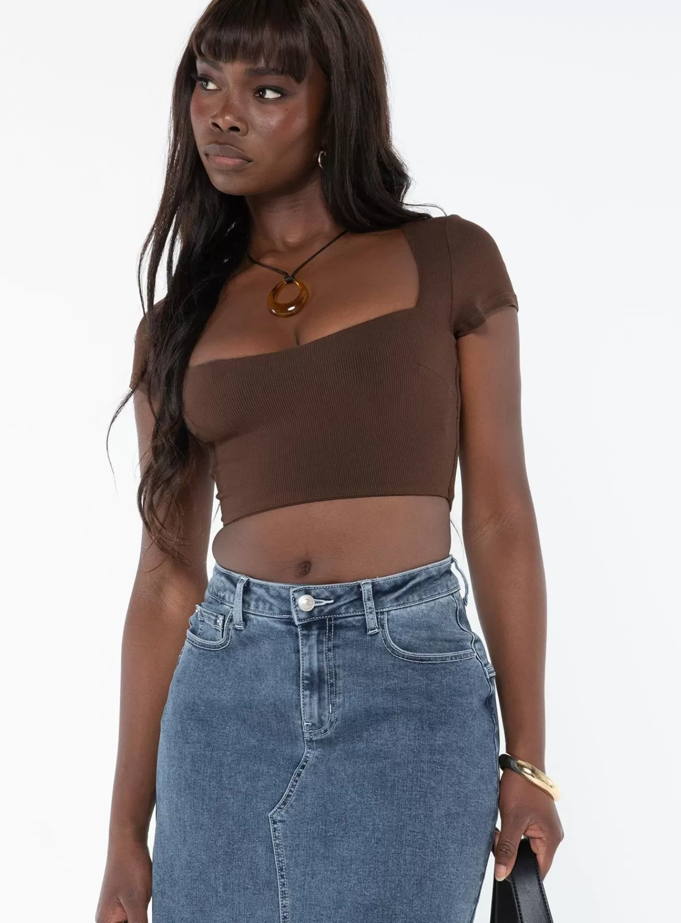 Princess Polly Casual Tops | Nolan Short Sleeve Top Brown