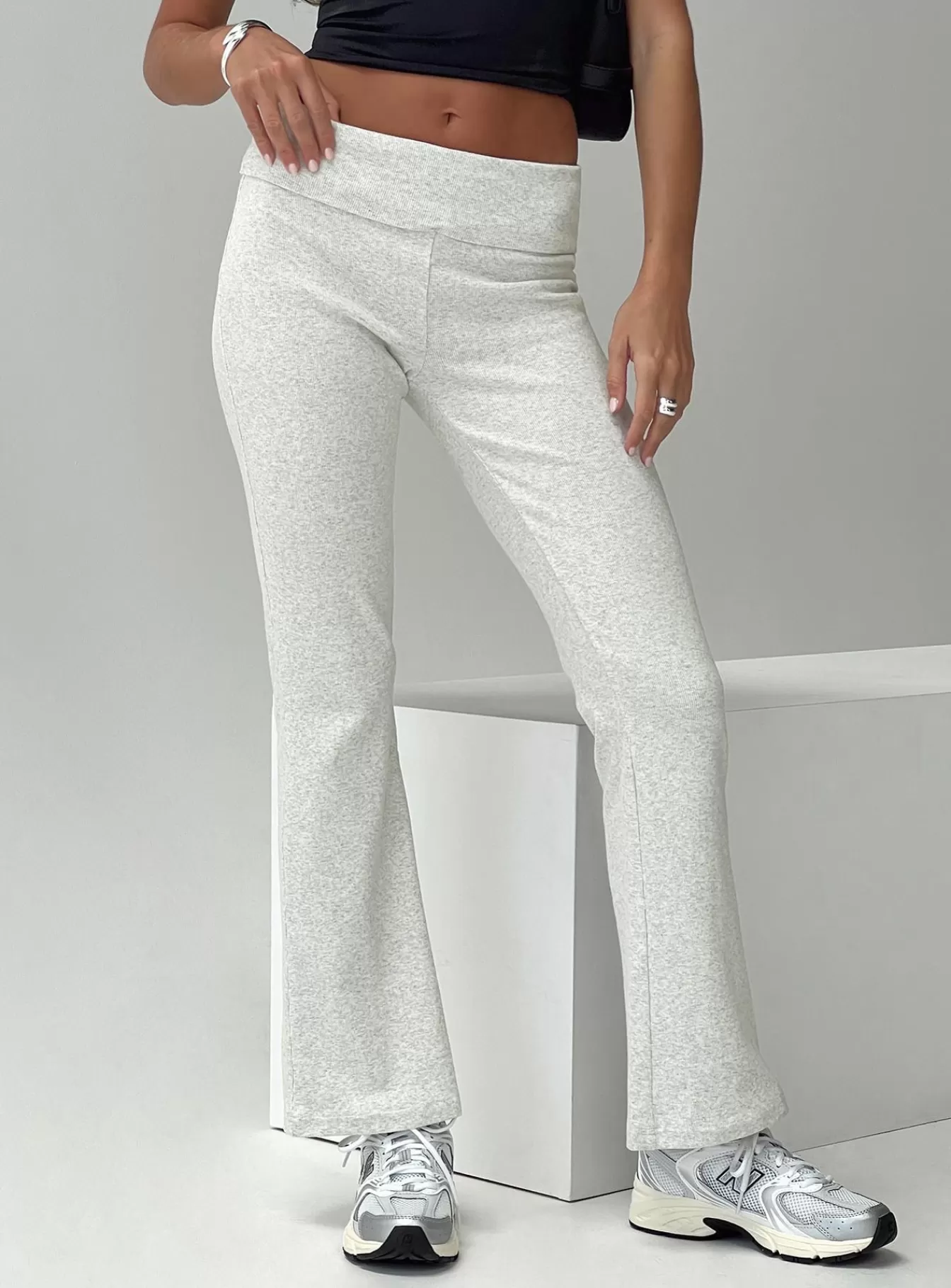 Princess Polly Pants | Norment Rib Pants Grey