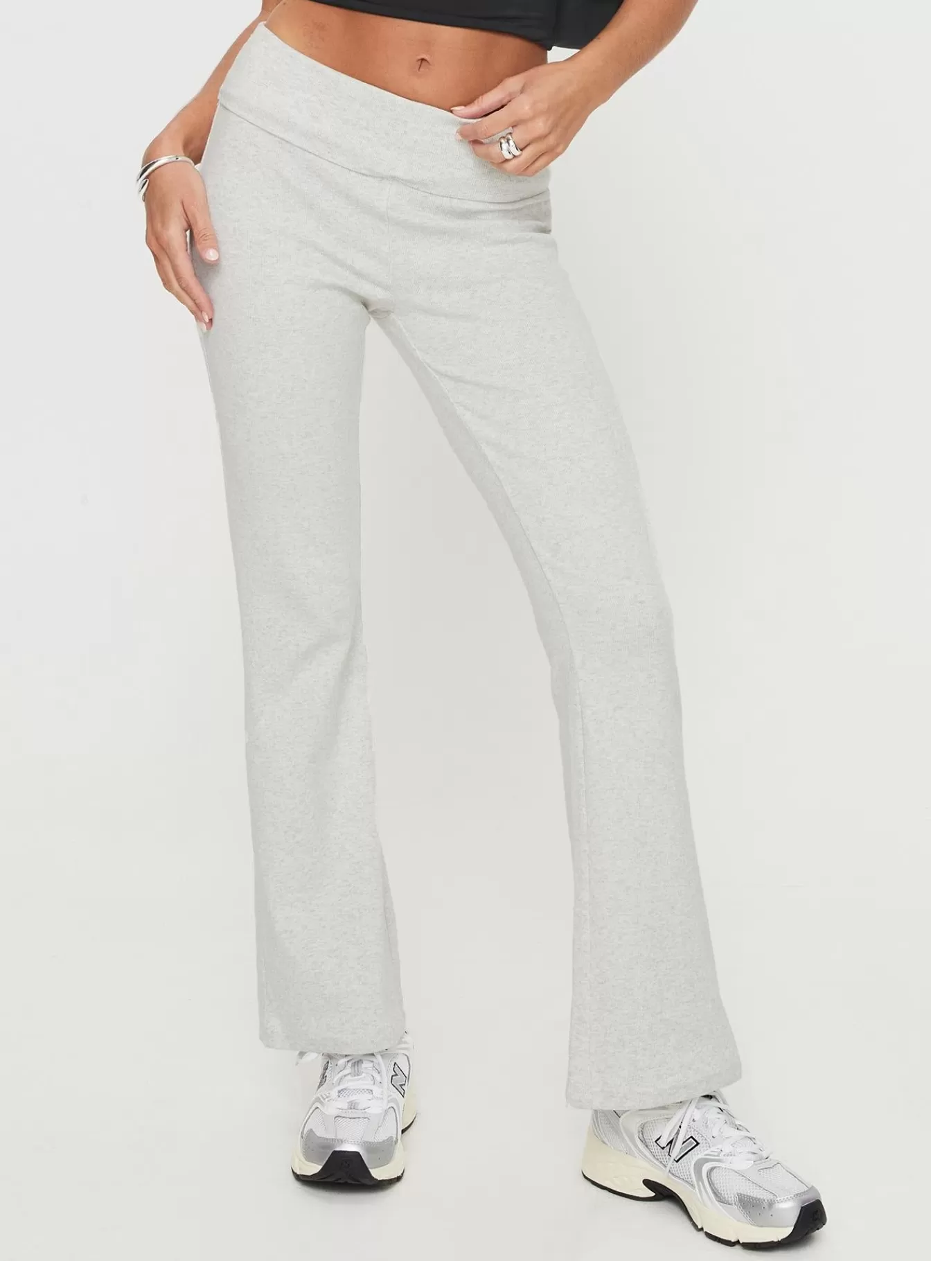 Princess Polly Pants | Norment Rib Pants Grey