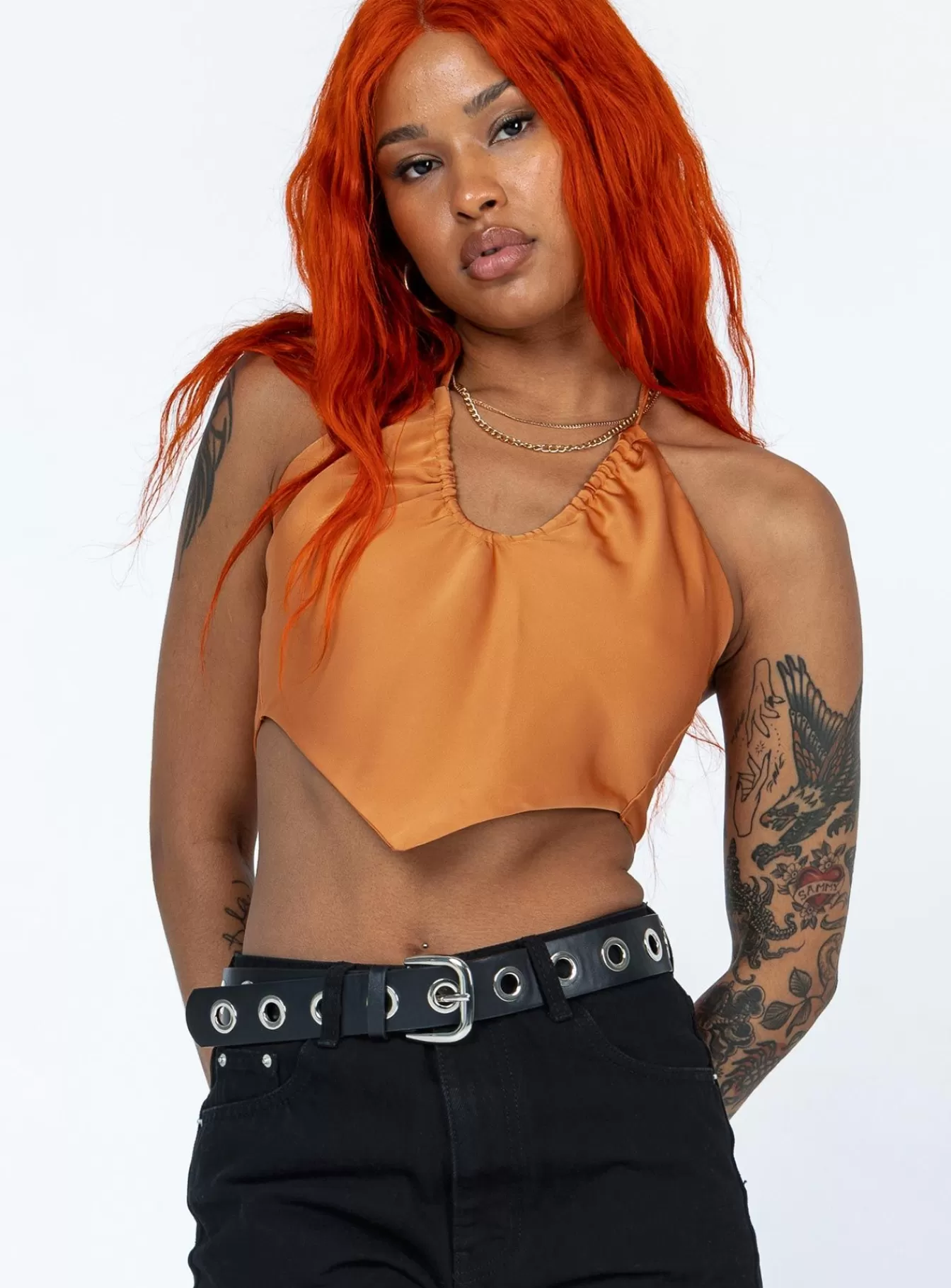 Princess Polly Crop Tops | Odilia Top Orange