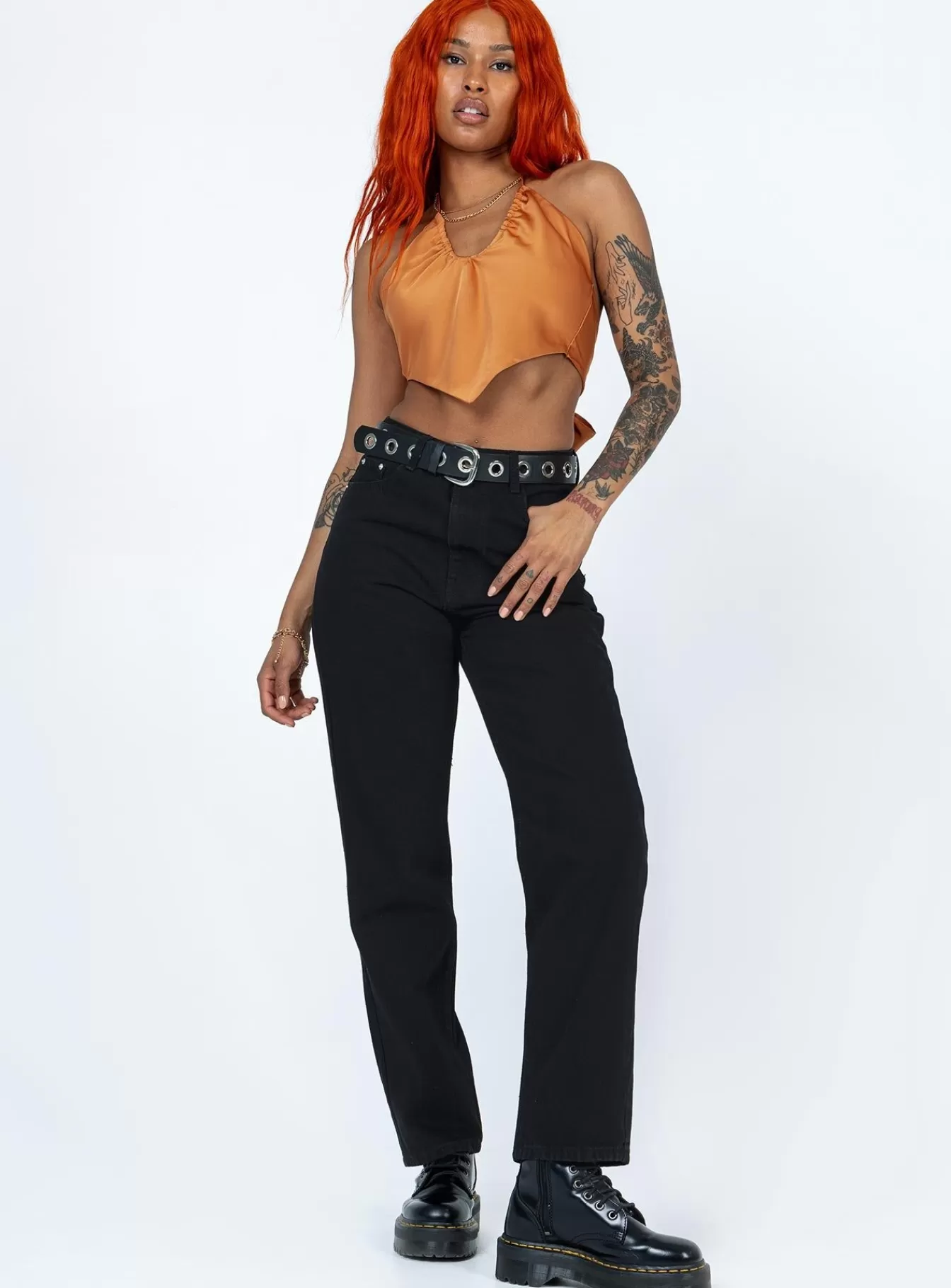 Princess Polly Crop Tops | Odilia Top Orange