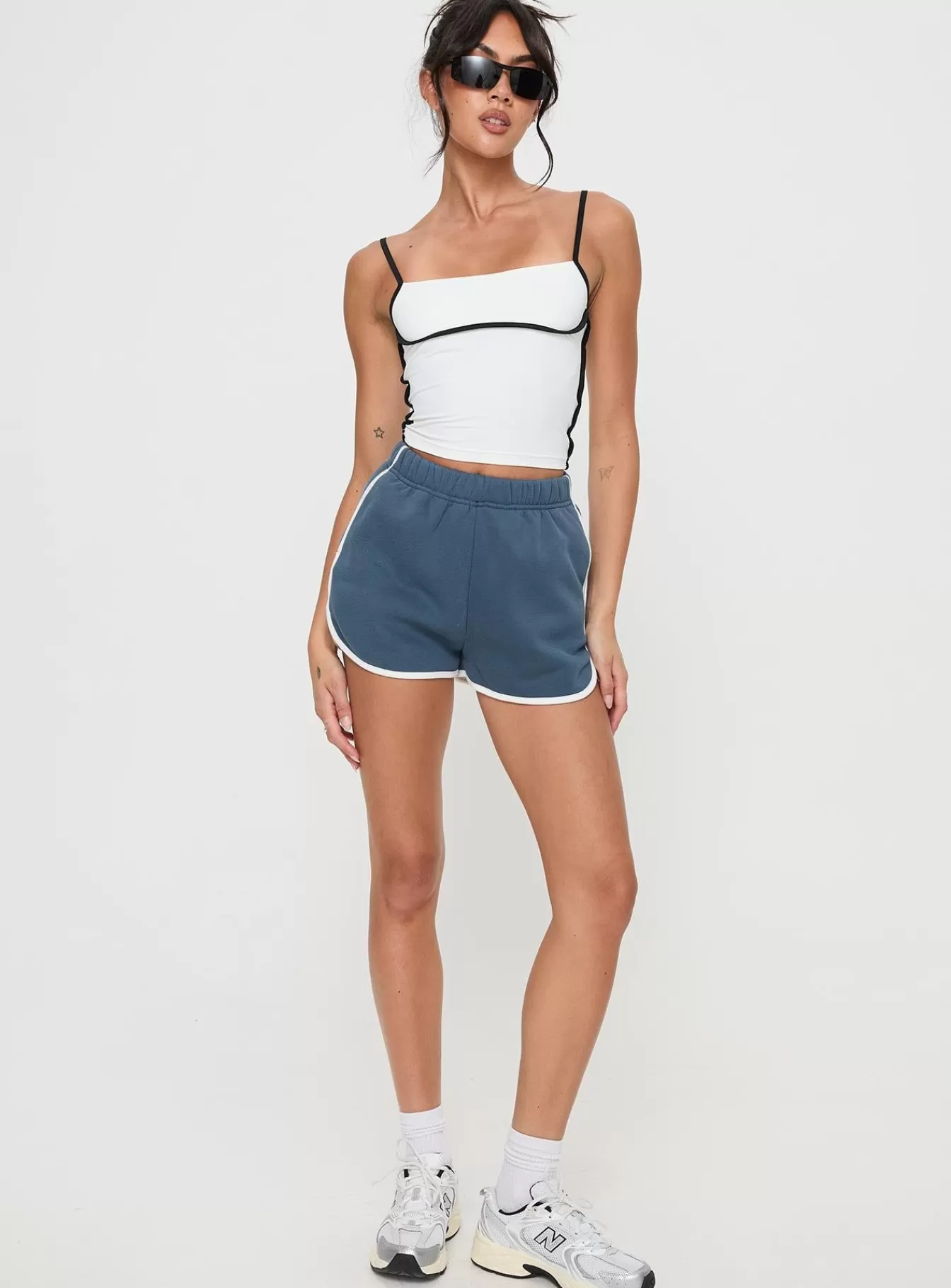 Princess Polly Shorts | Olympian Shorts Navy