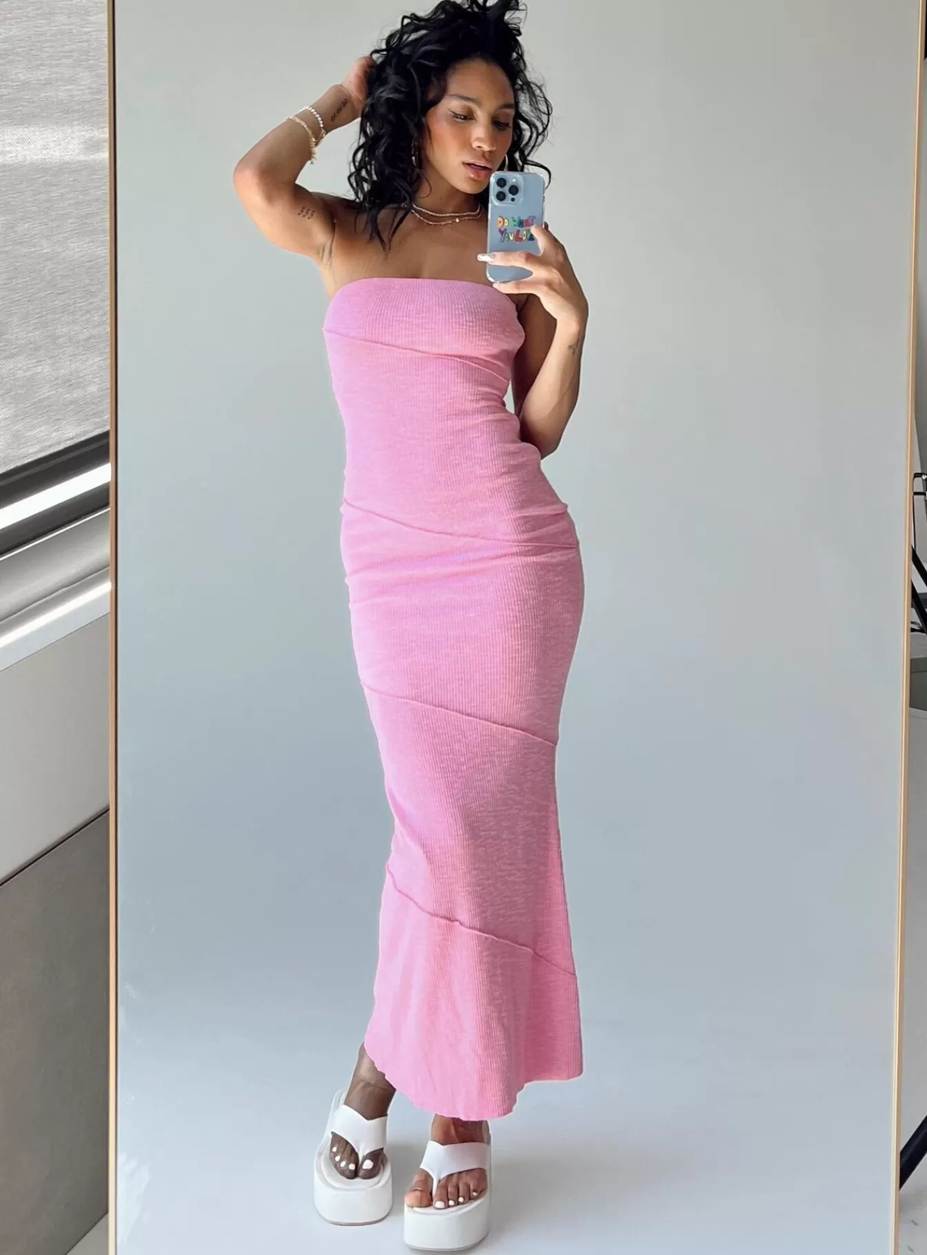 Princess Polly Midi Dresses | Oscar Midi Dress Pink