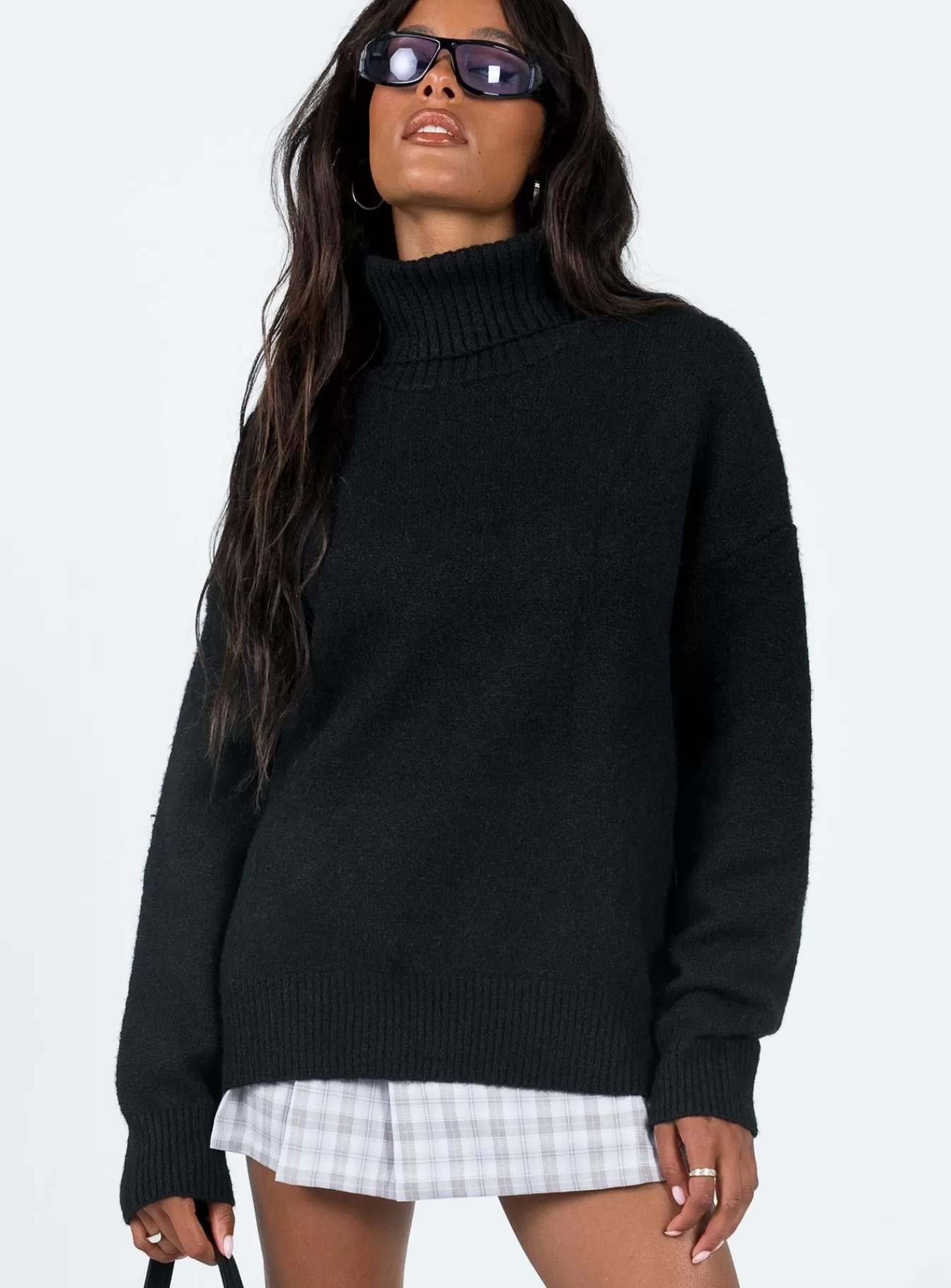 Princess Polly Knitted Sweaters | Oswin Turtleneck Sweater Black