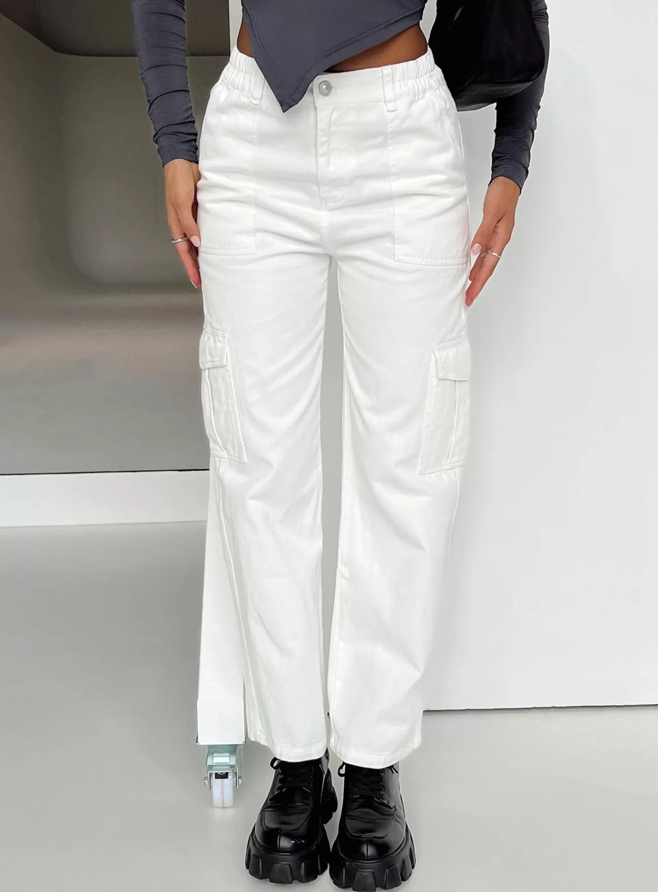 Princess Polly Pants | Pawley Cargo Pants White