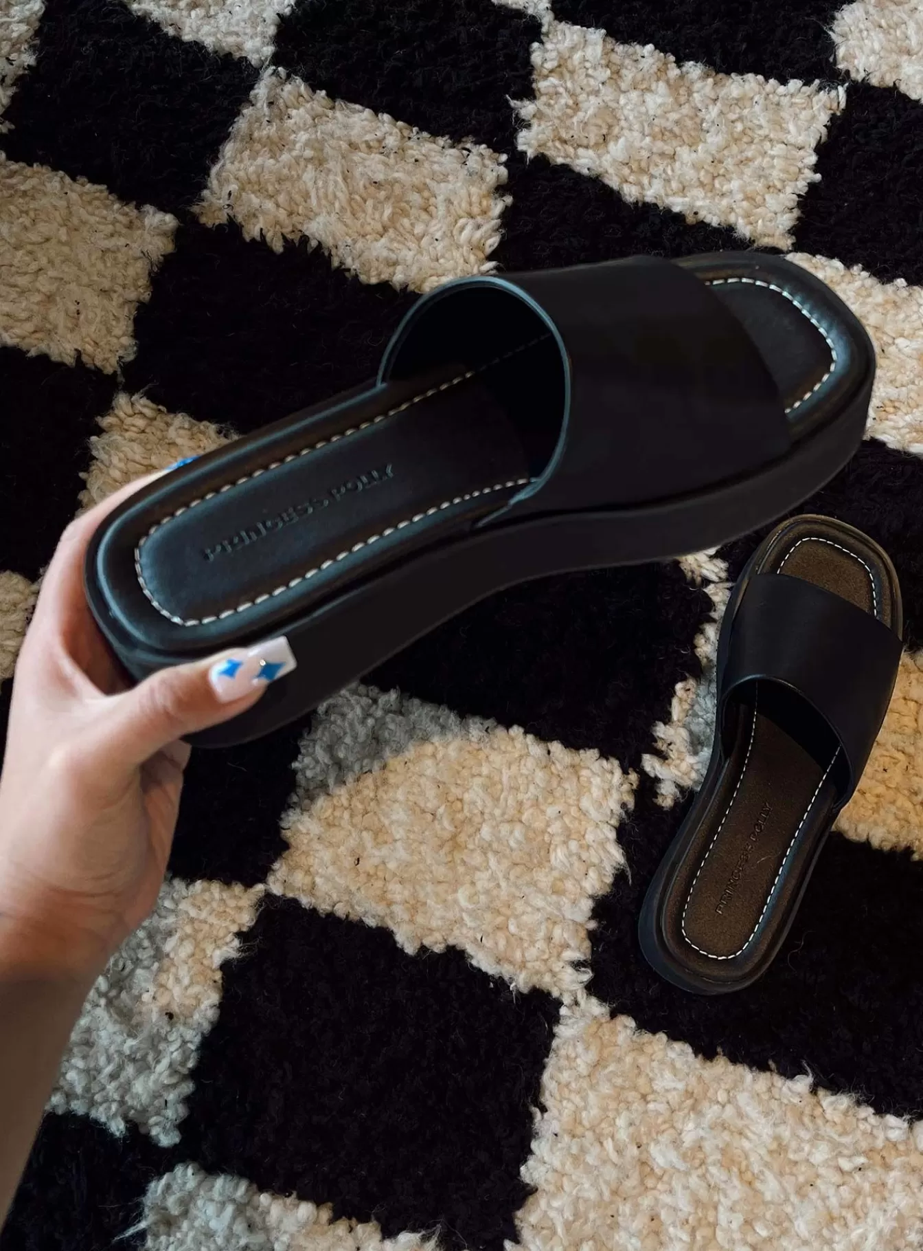 Princess Polly Lower Impact | Philly Sandals Black