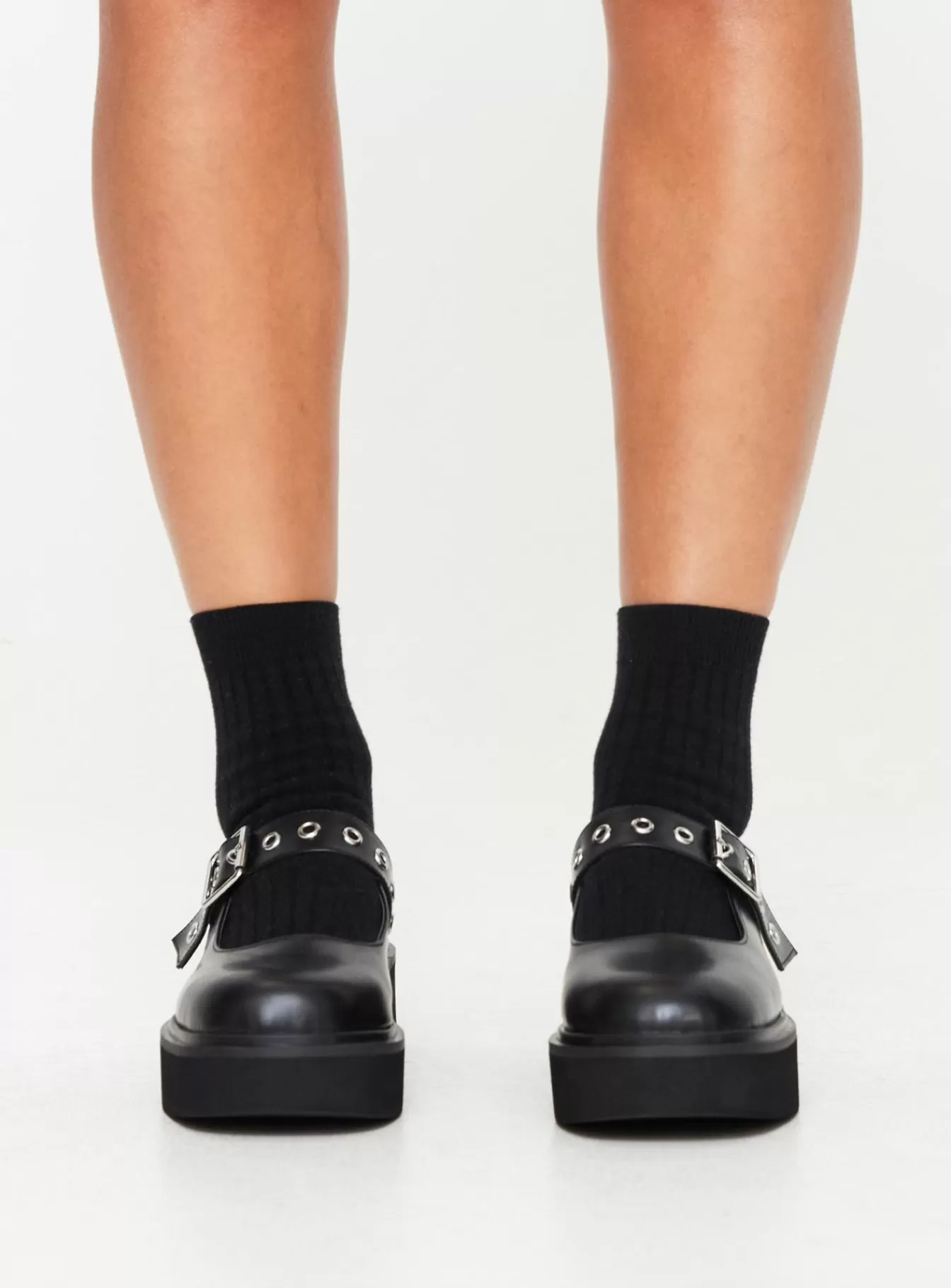 Princess Polly Lower Impact | Raddix Flats Black
