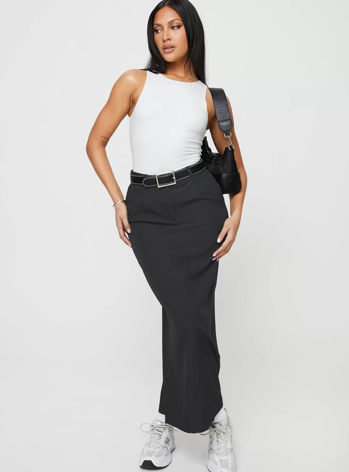 Princess Polly Skirts | Raquel Maxi Skirt Slate