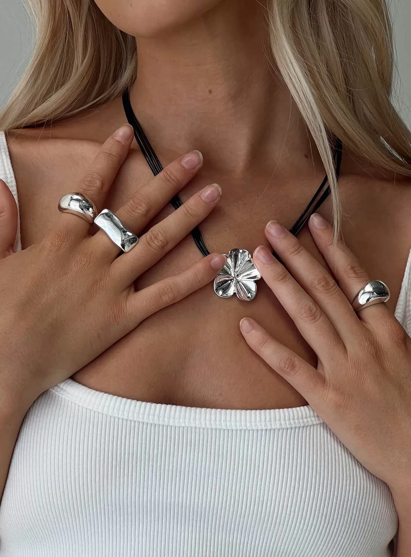 Princess Polly Lower Impact | Rene Ring Pack Silver