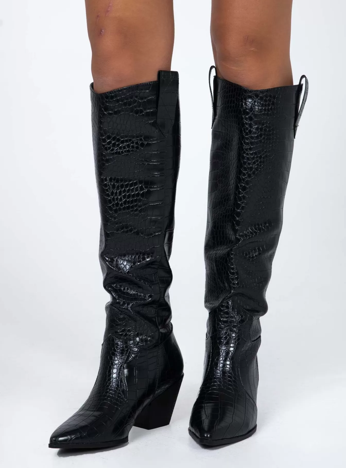 Princess Polly Boots | Riley Boots Black