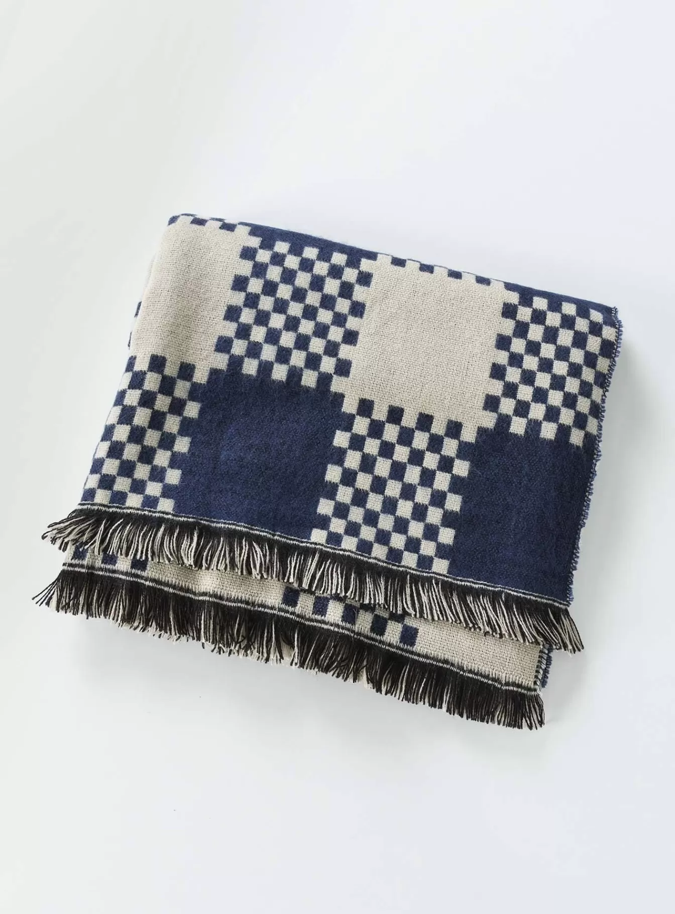 Princess Polly Specialty Items | Ruthie Check Scarf Navy / White Blue