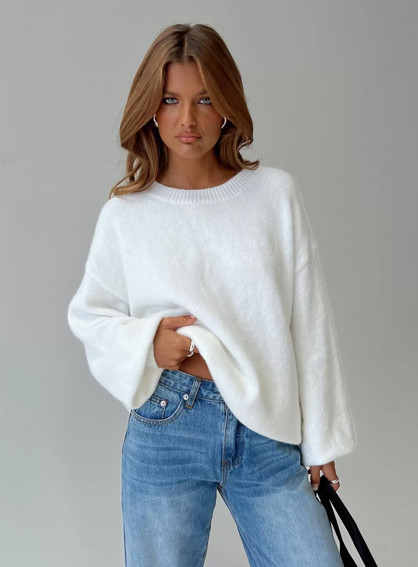 Princess Polly Knitted Sweaters | Ryanna Sweater White