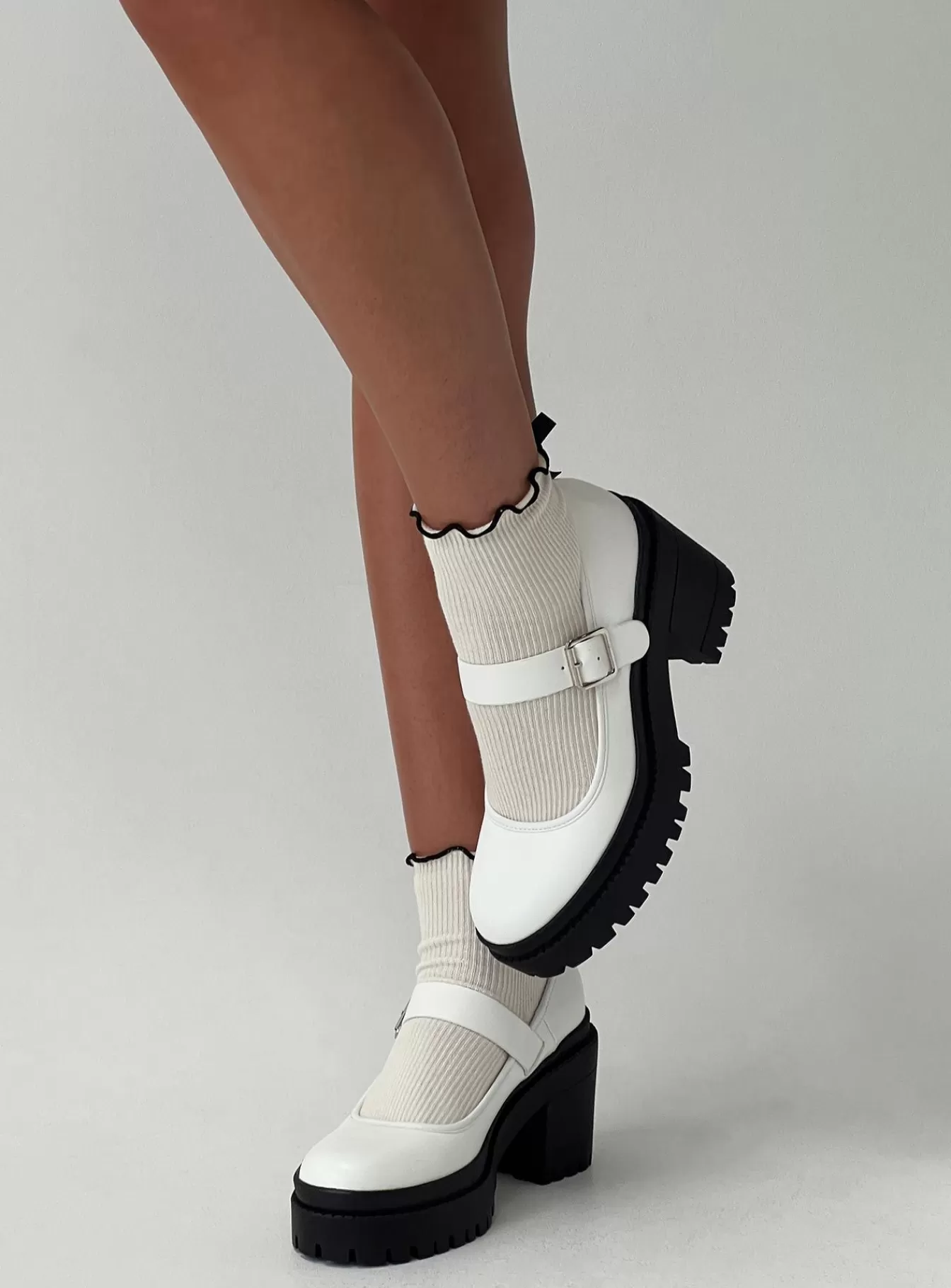 Princess Polly Heels | Sabrina Heels White White Pu