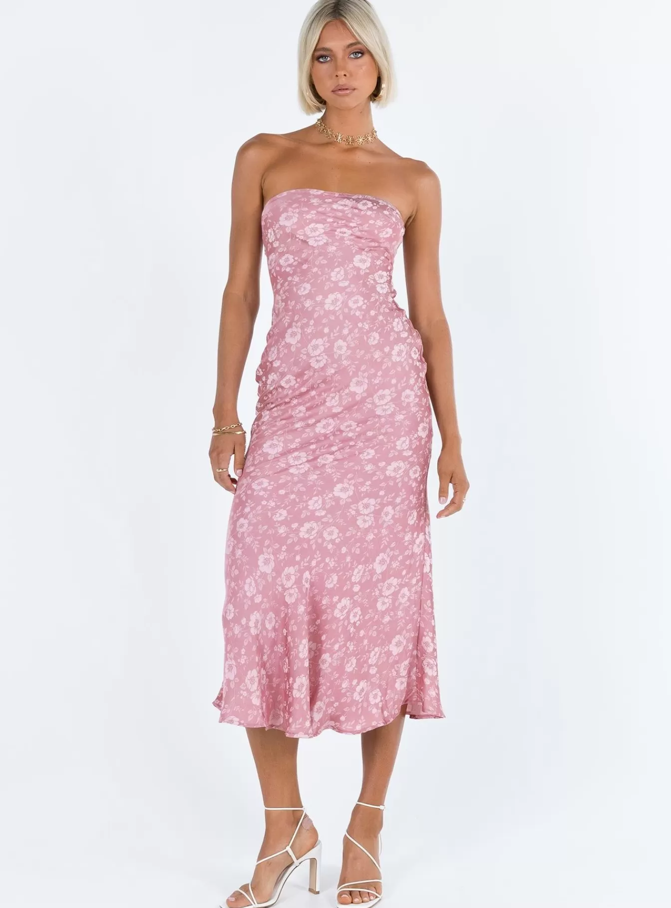 Princess Polly Maxi Dresses | Salvin Strapless Maxi Dress Pink