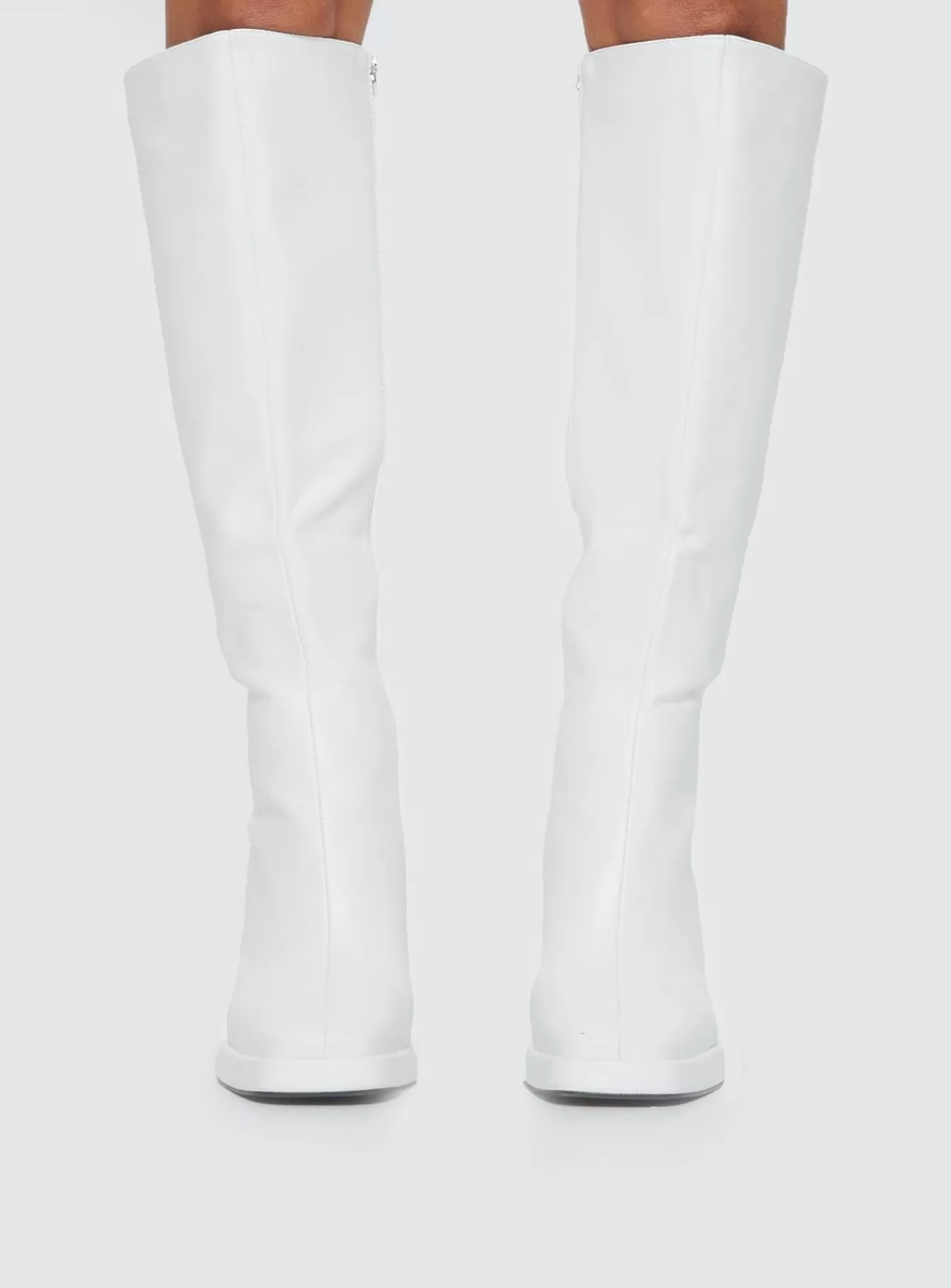 Princess Polly Boots | Scarlet Knee High Boots White White Pu