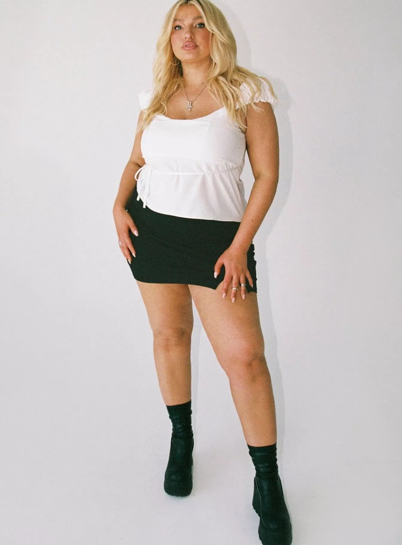Princess Polly Crop Tops | Seacrest Top Curve White