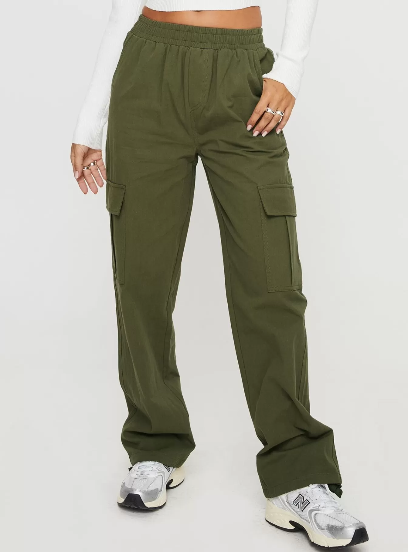 Princess Polly Pants | Sessions Cargo Pants Olive