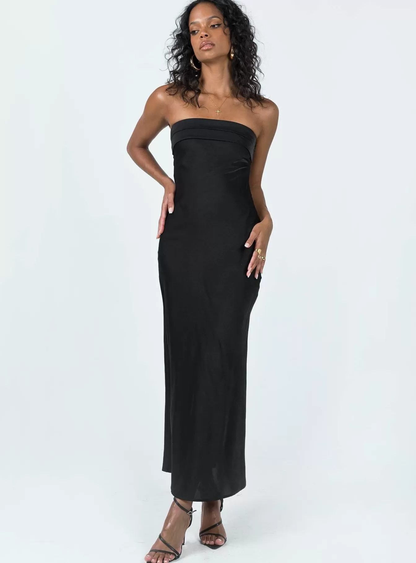 Princess Polly Maxi Dresses | Shaun Midi Dress Lower Impact Black