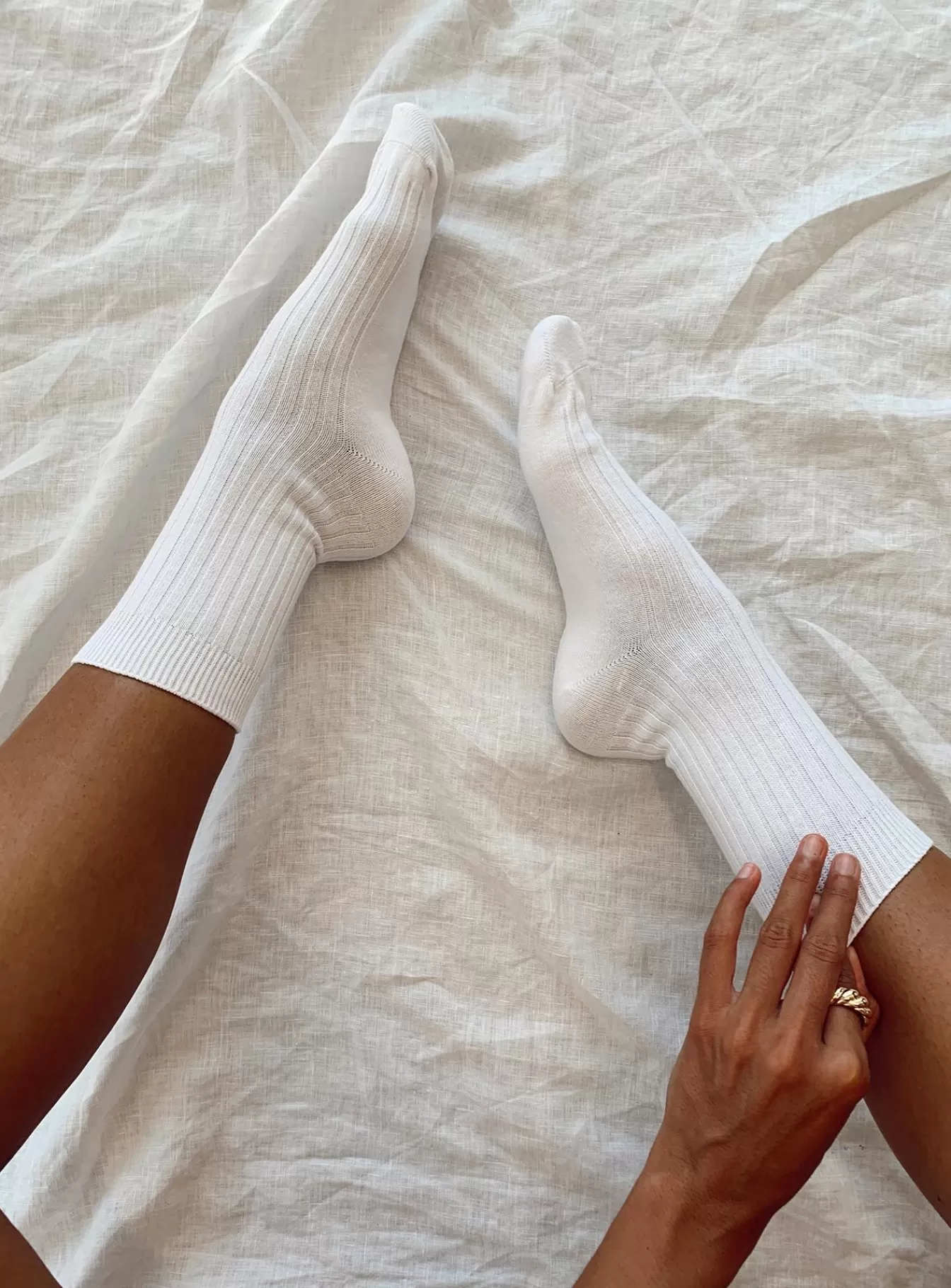 Princess Polly Socks & Tights | Sports Crew Ribbed Sock White