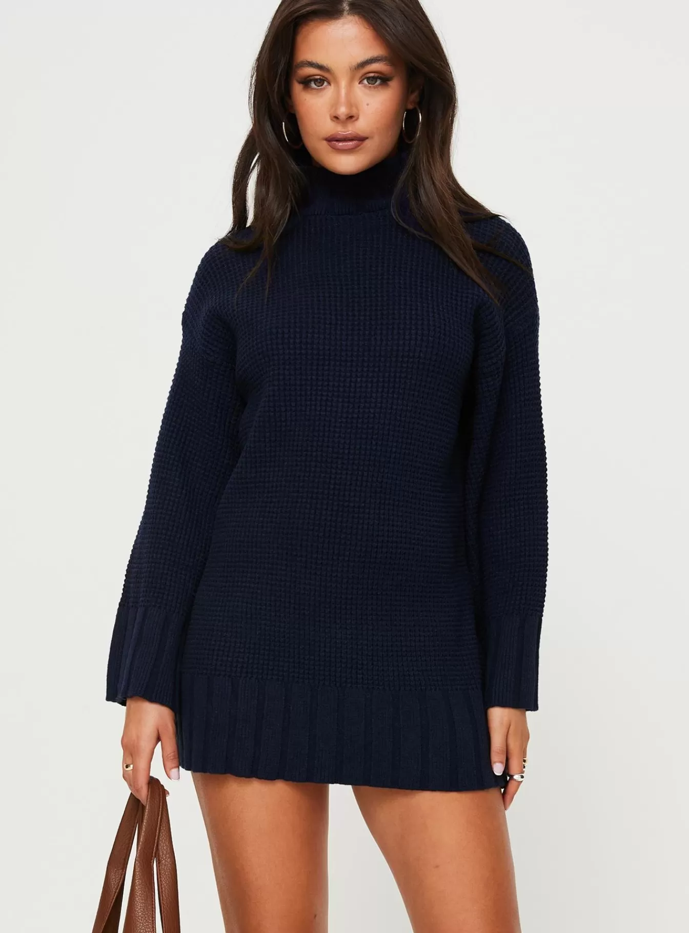 Princess Polly Mini Dresses | Tarin Knit Mini Dress Navy