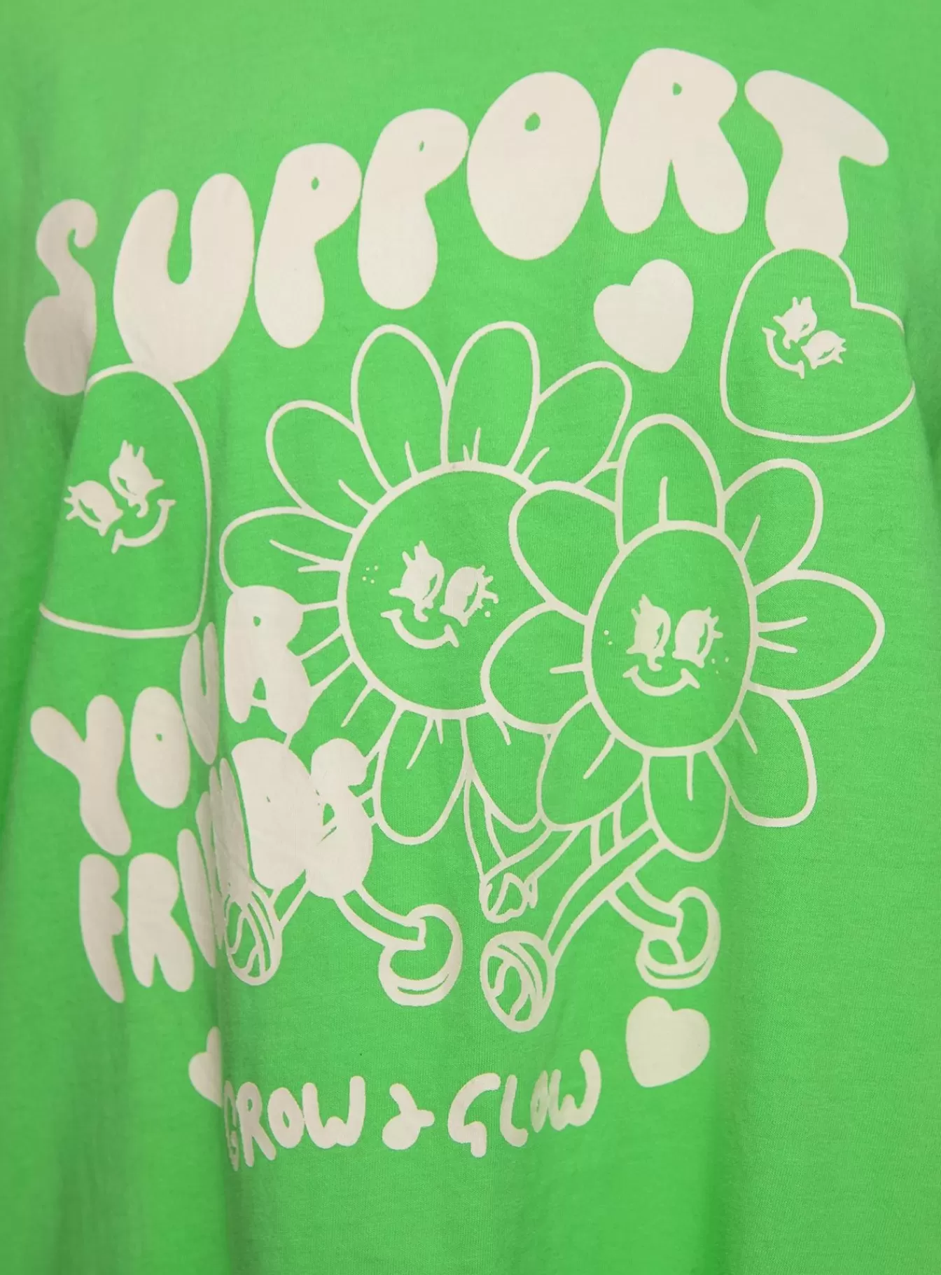 Princess Polly Casual Tops | Thread Together Support Your Friends Oversized Tee Green Summer Green