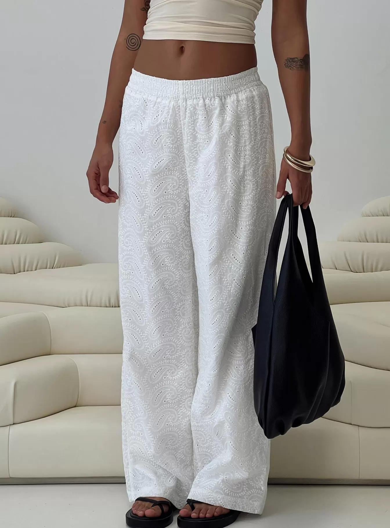 Princess Polly Pants | Unfair Pants White
