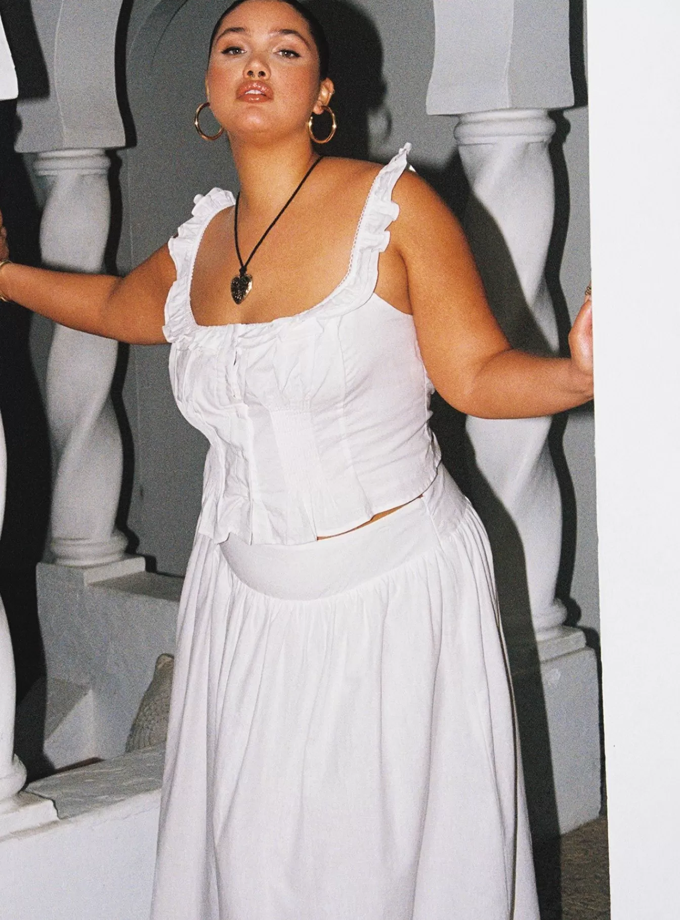 Princess Polly Skirts | Valerio Maxi Skirt Curve White