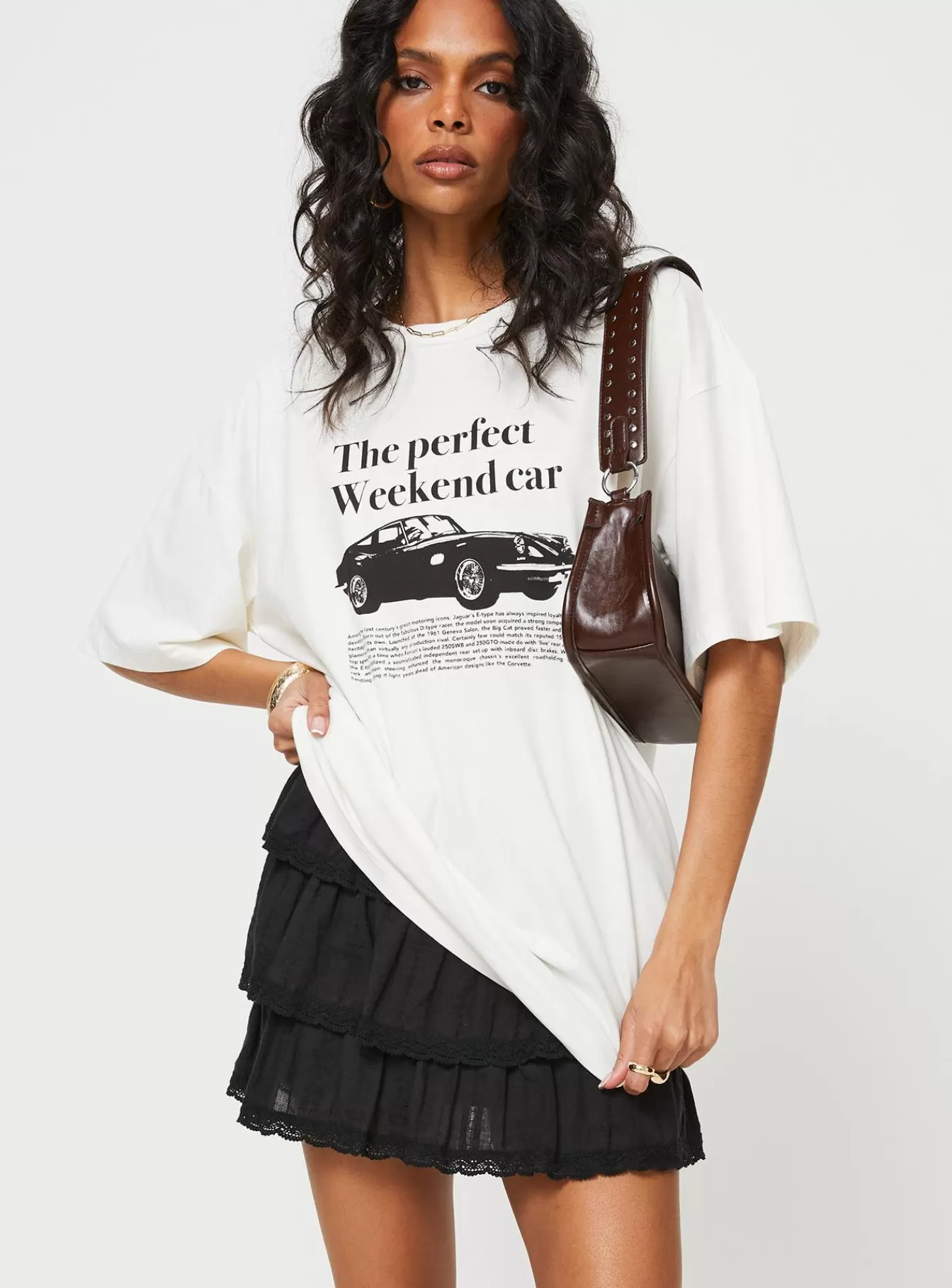 Princess Polly Casual Tops | Weekender Graphic Tee White