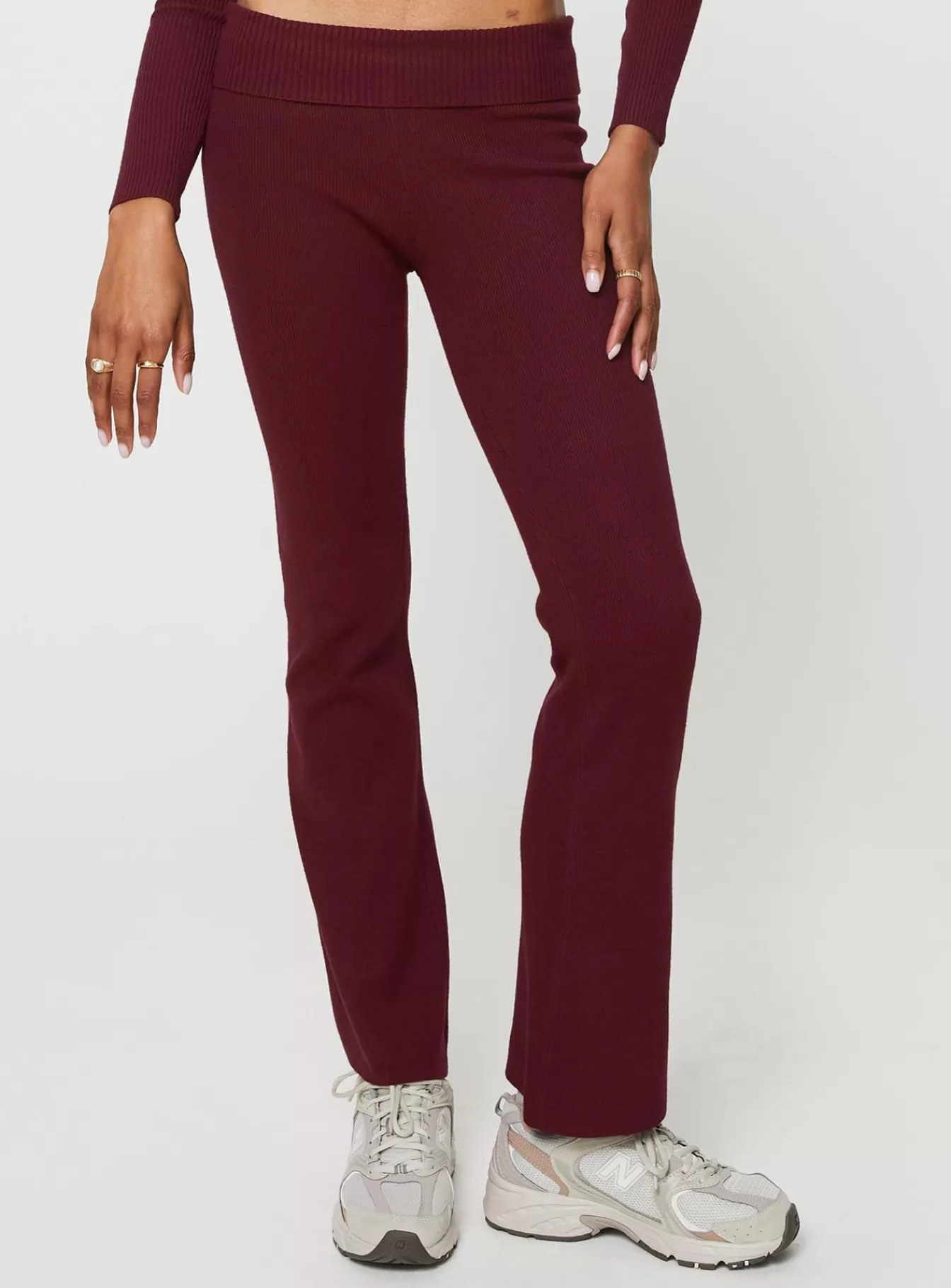 Princess Polly Pants | Westaway Pants Burgundy