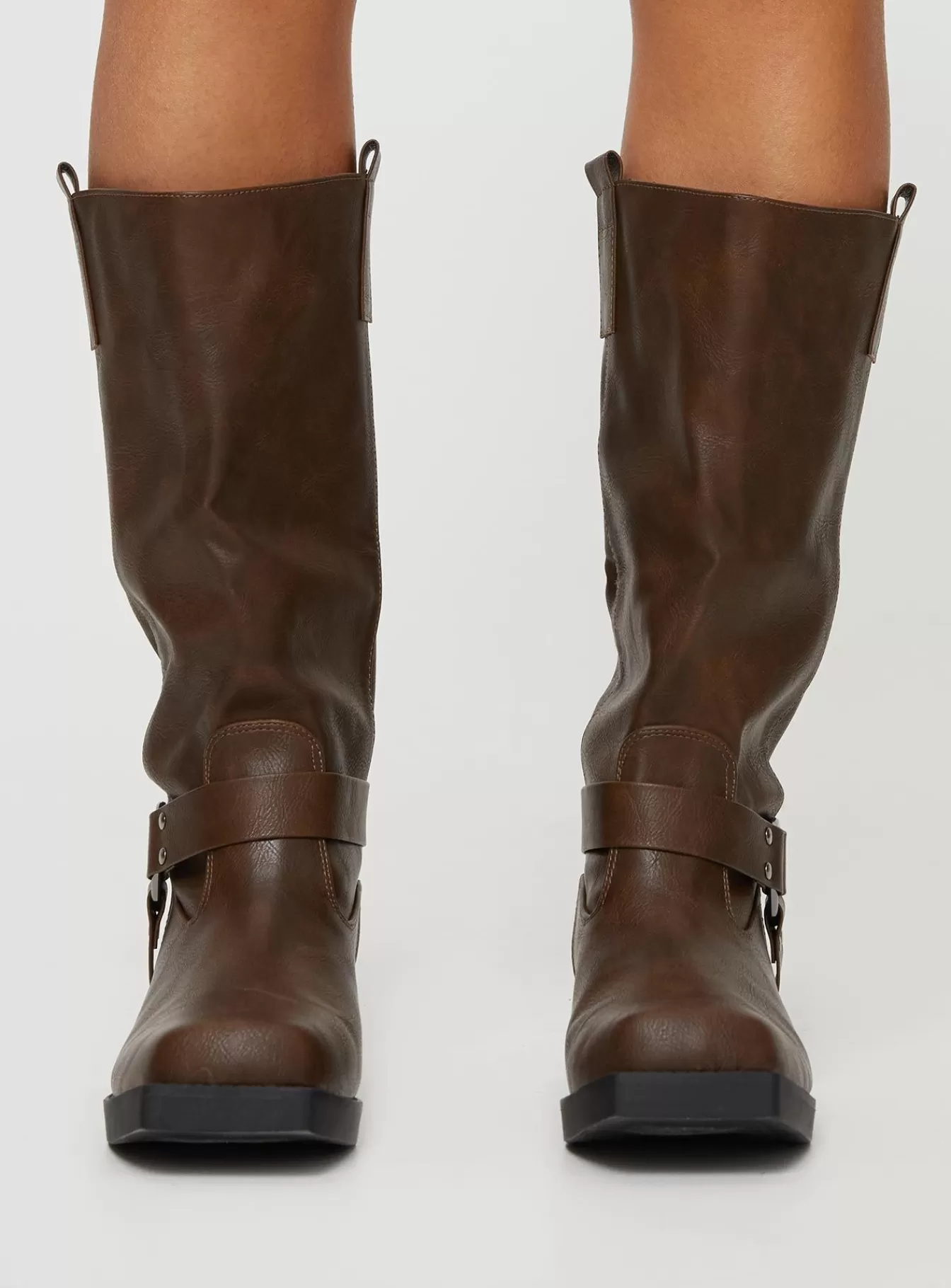 Princess Polly Boots | Wrecked Western Boots Brown