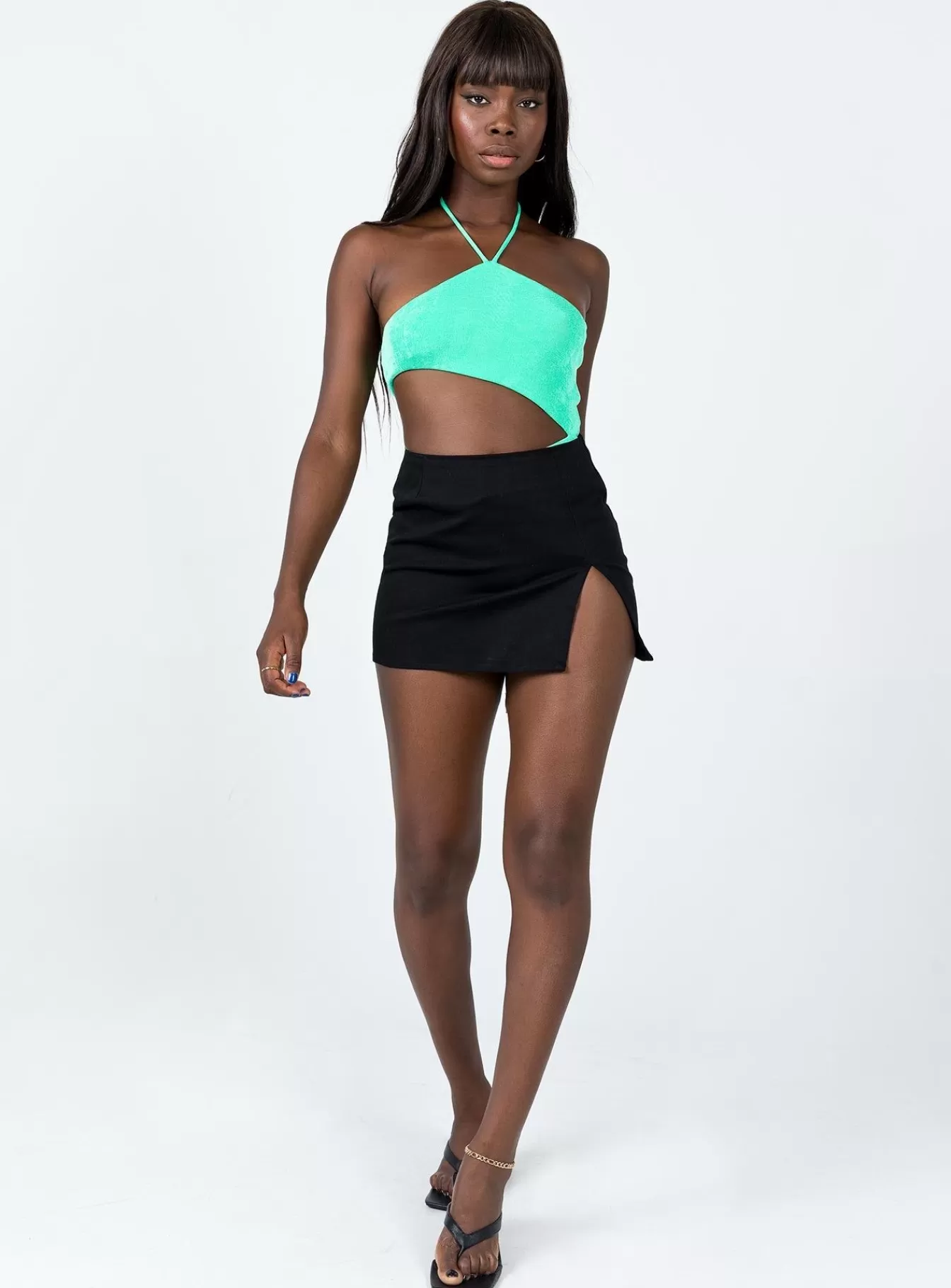 Princess Polly Crop Tops | Yana Bodysuit Green