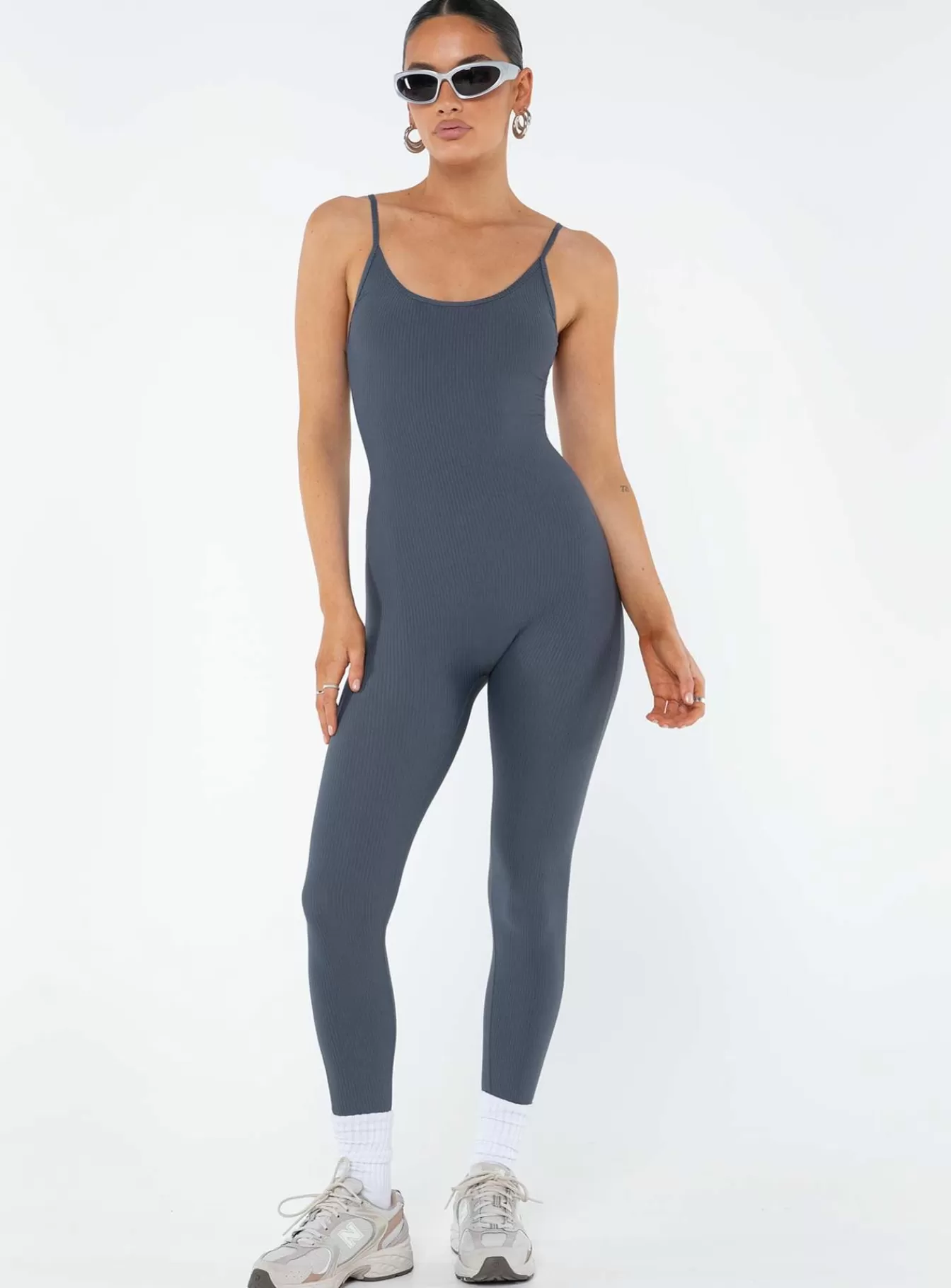 Princess Polly Basics | Zofia Catsuit Blue